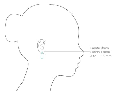 Foto 4 | Aretes Chapa de Oro 18K Plafer