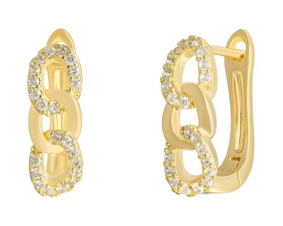 Foto 2 | Aretes Chapa de Oro 18K Plafer