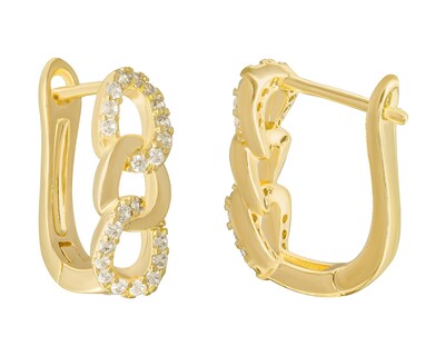 Foto 3 | Aretes Chapa de Oro 18K Plafer