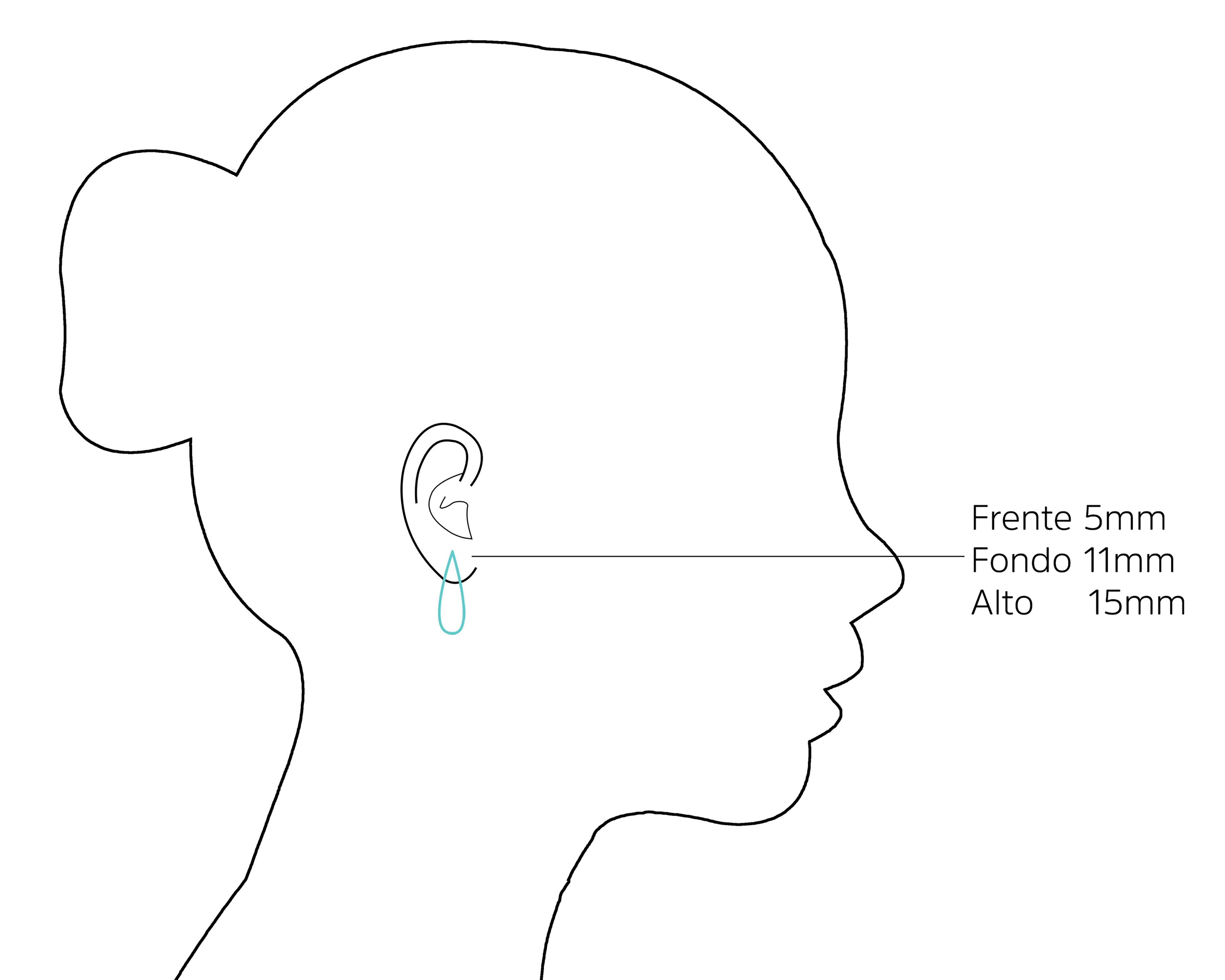 Foto 4 | Aretes Chapa de Oro 18K Plafer