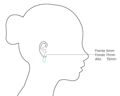 Foto 4 | Aretes Chapa de Oro 18K Plafer