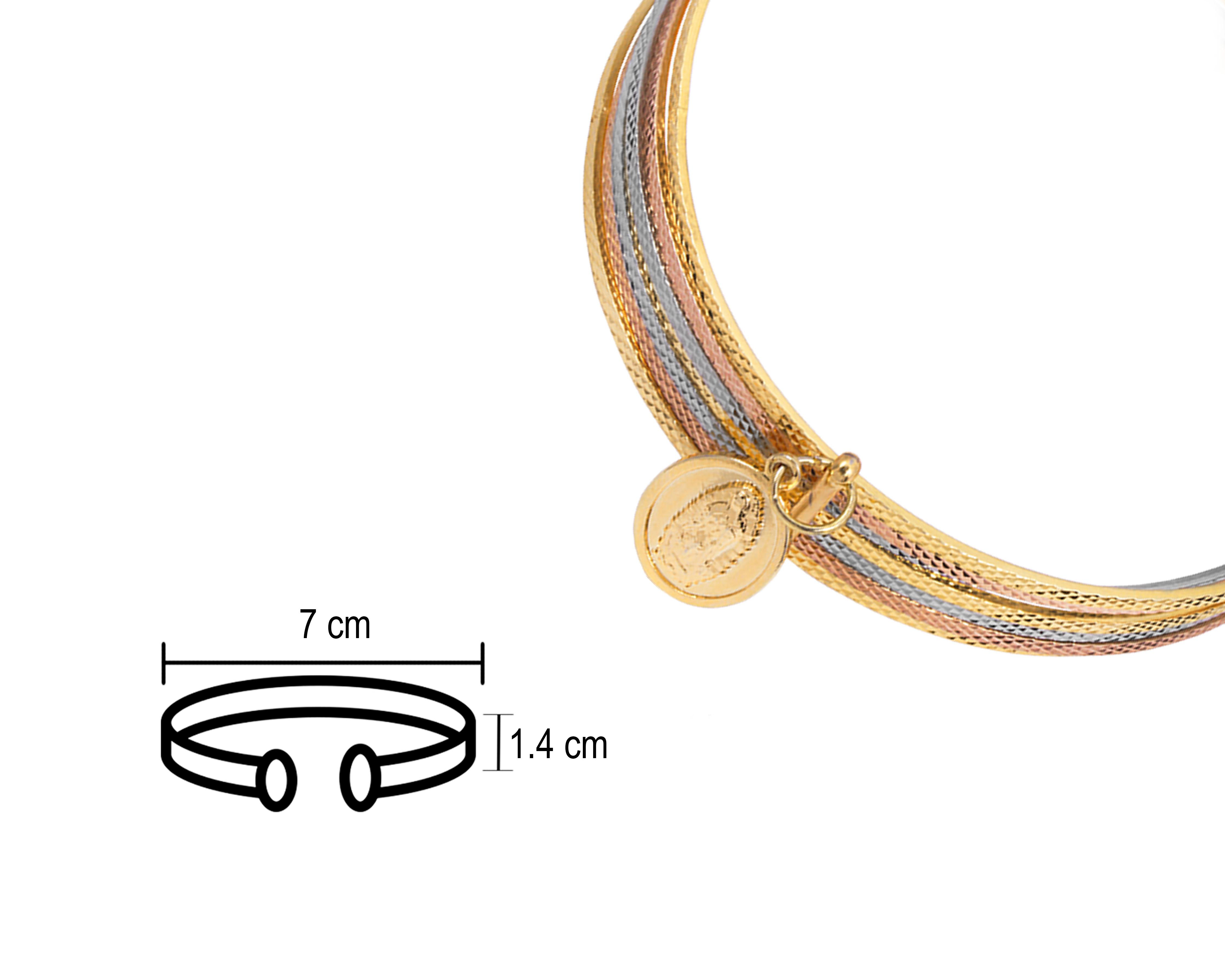 Foto 4 pulgar | Pulsera de Chapa de Oro 18K Unlimited