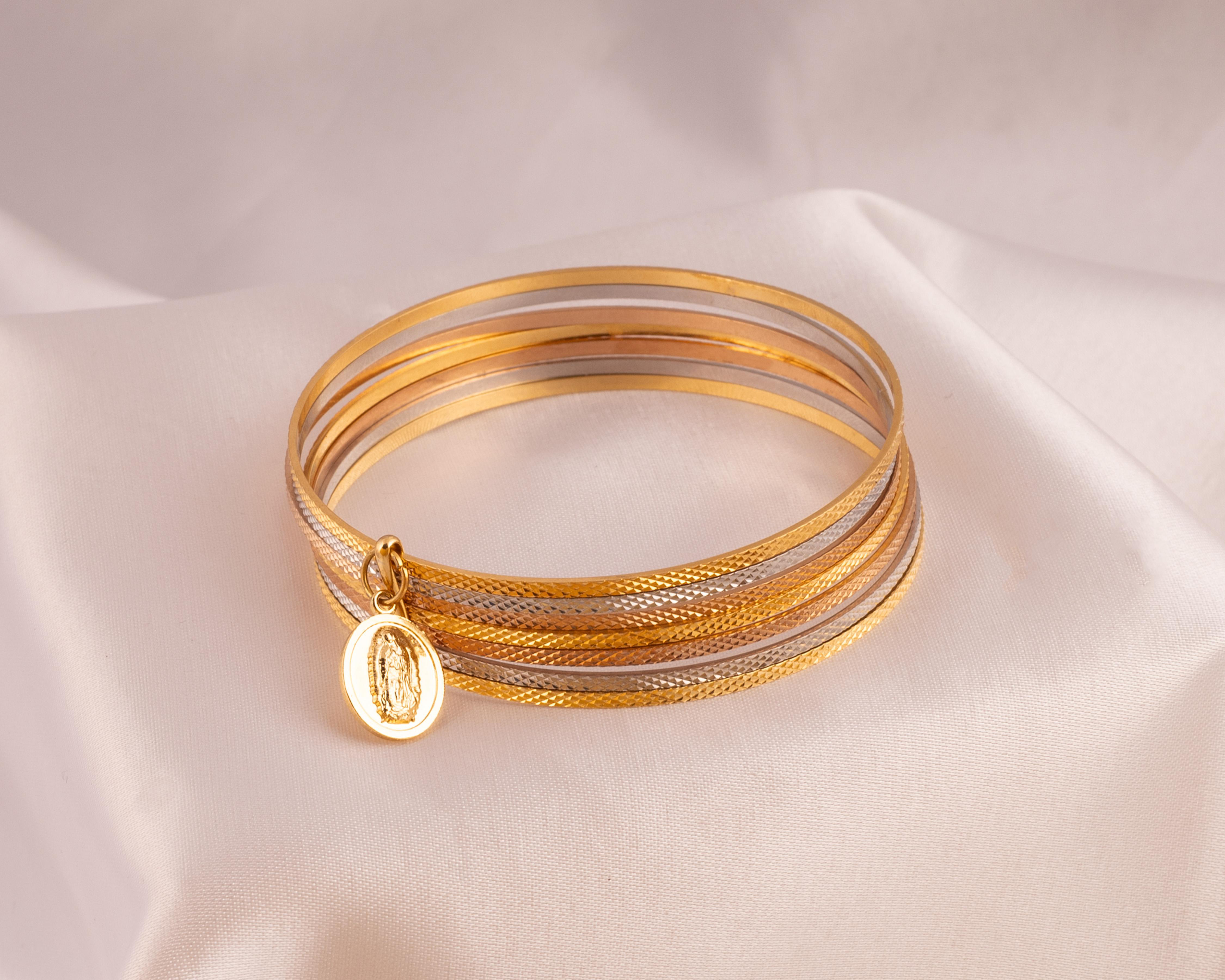 Foto 5 pulgar | Pulsera de Chapa de Oro 18K Unlimited