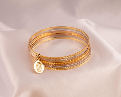 Foto 4 | Pulsera de Chapa de Oro 18K Unlimited