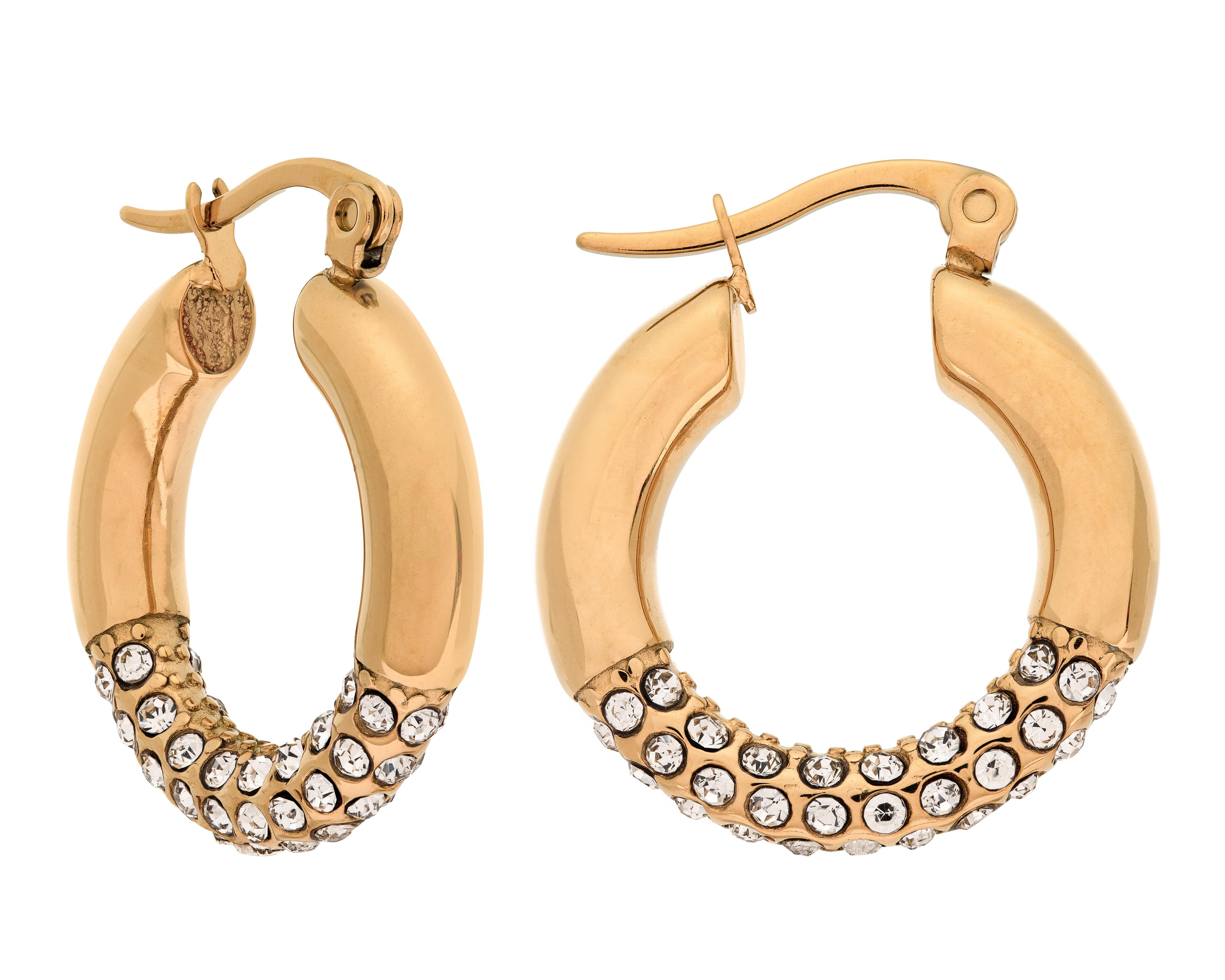 Foto 2 pulgar | Aretes de Acero Inoxidable Jennifer Lopez