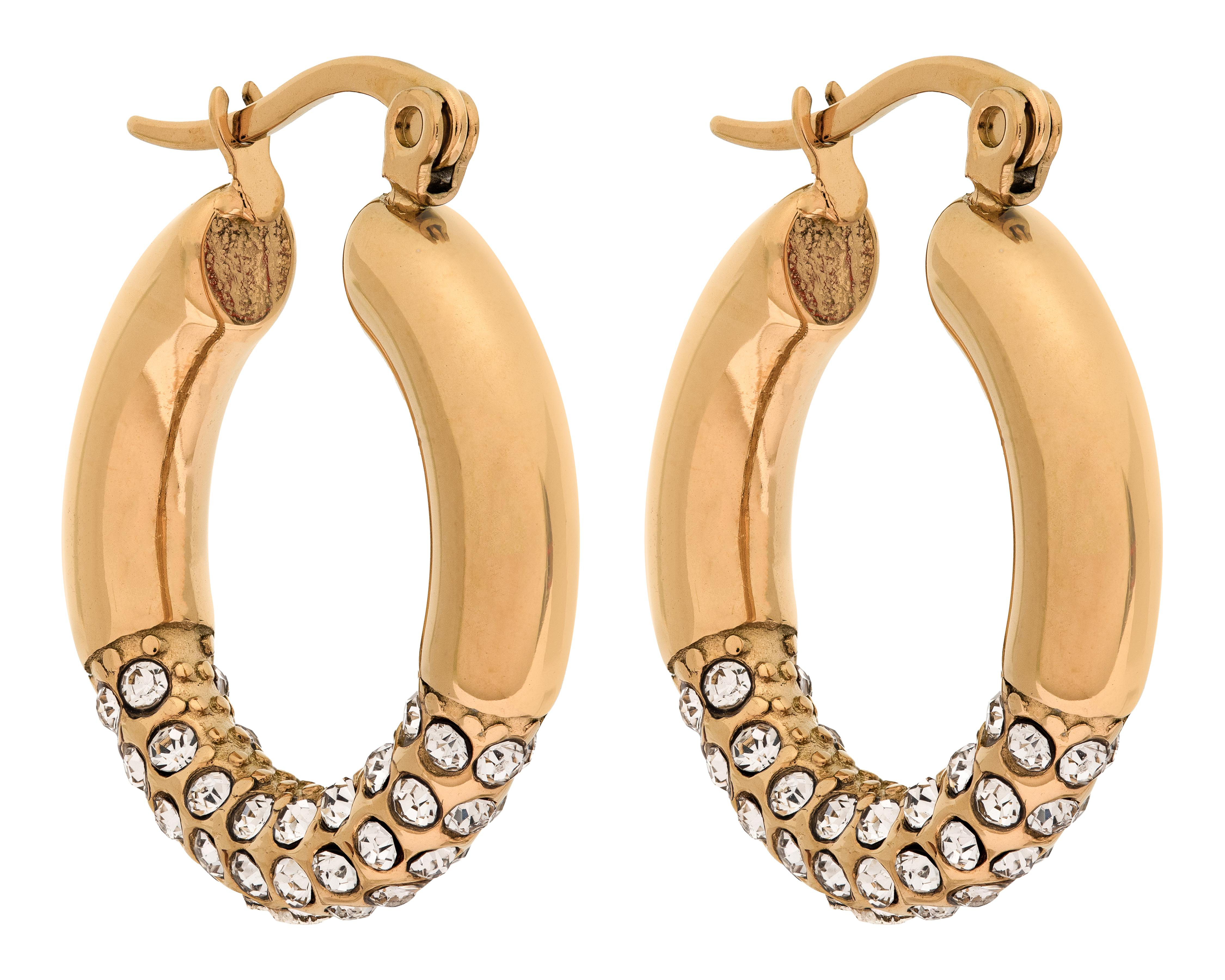 Foto 3 pulgar | Aretes de Acero Inoxidable Jennifer Lopez