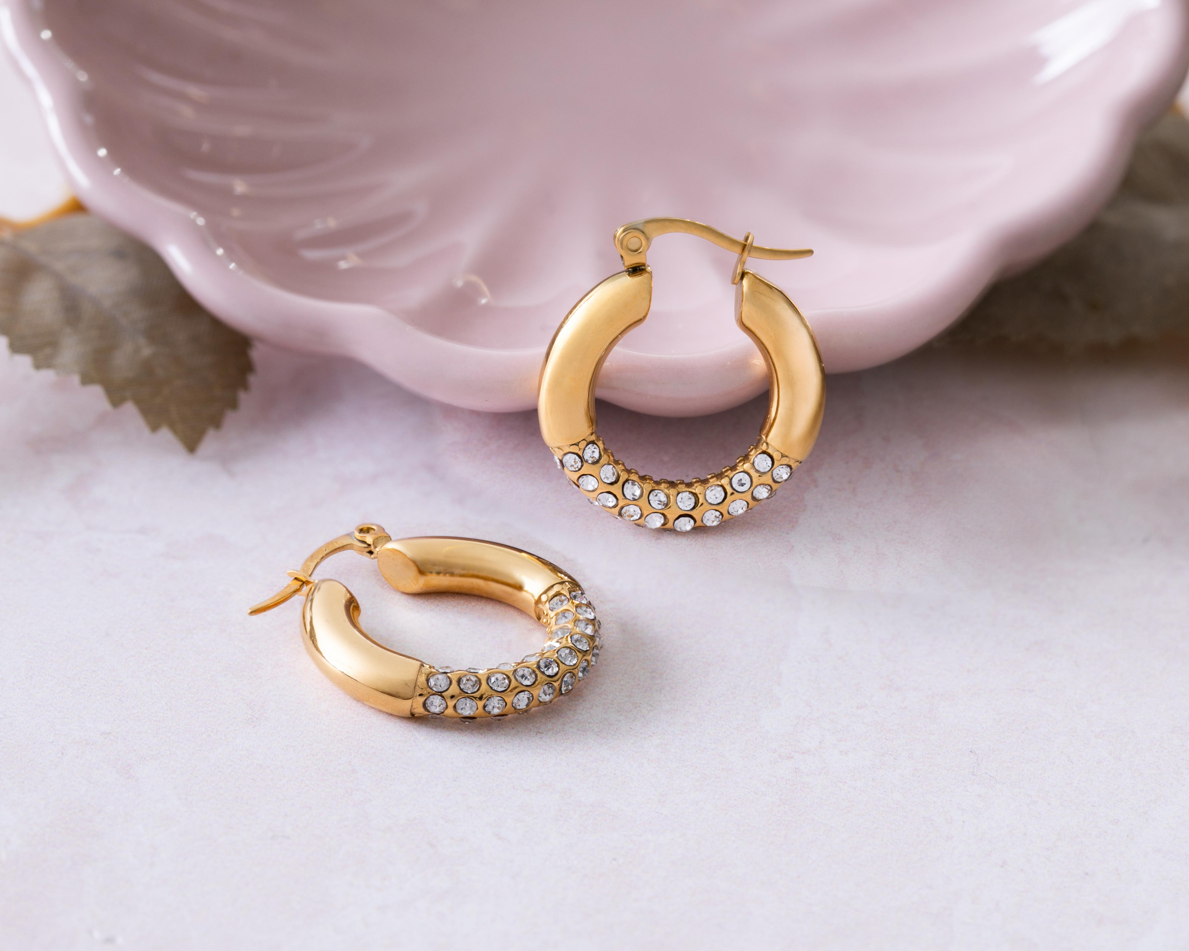 Foto 5 pulgar | Aretes de Acero Inoxidable Jennifer Lopez
