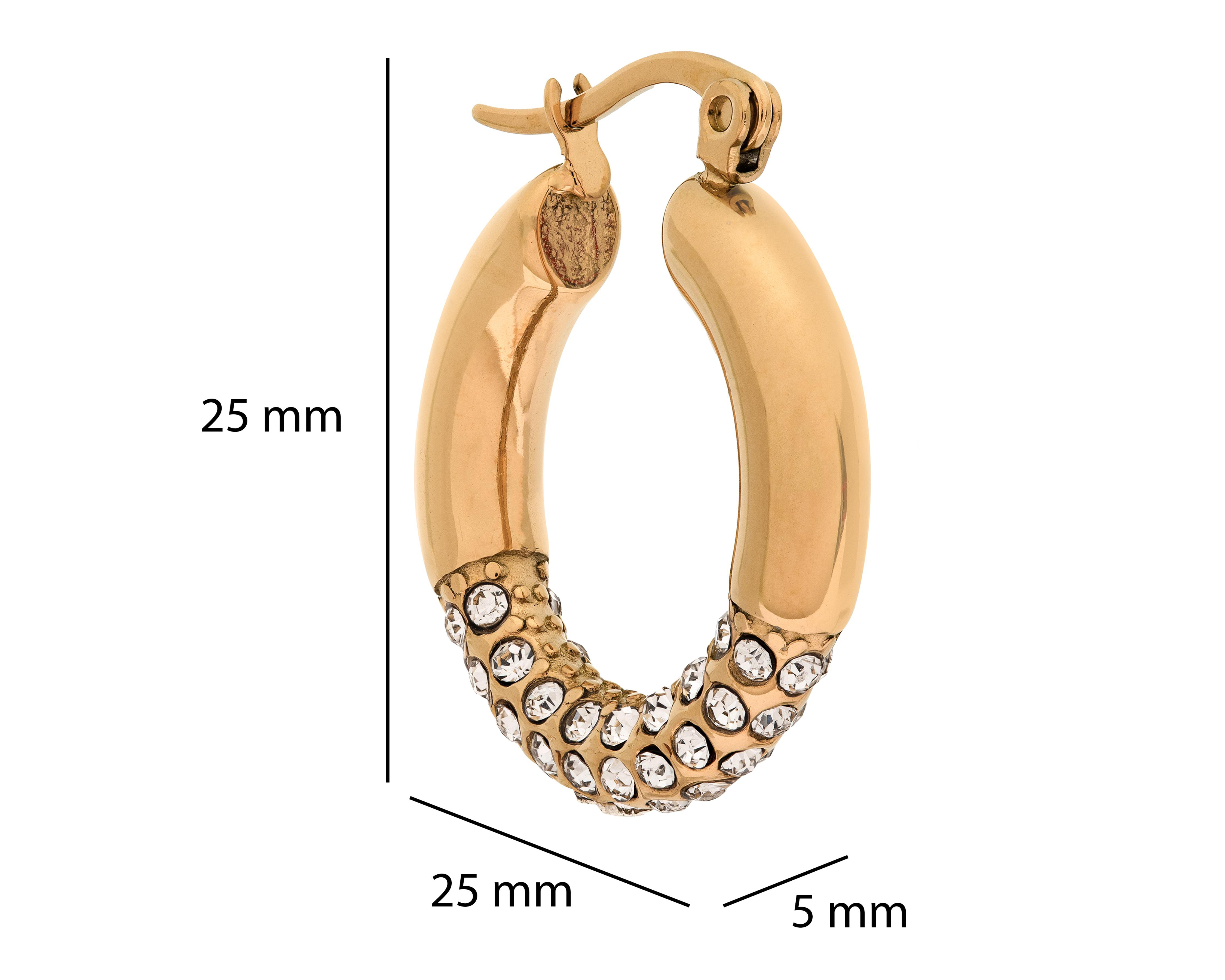 Foto 6 pulgar | Aretes de Acero Inoxidable Jennifer Lopez