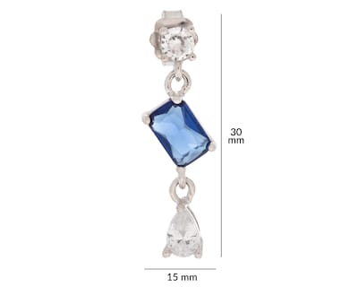 Foto 4 | Aretes de Plata Sahara