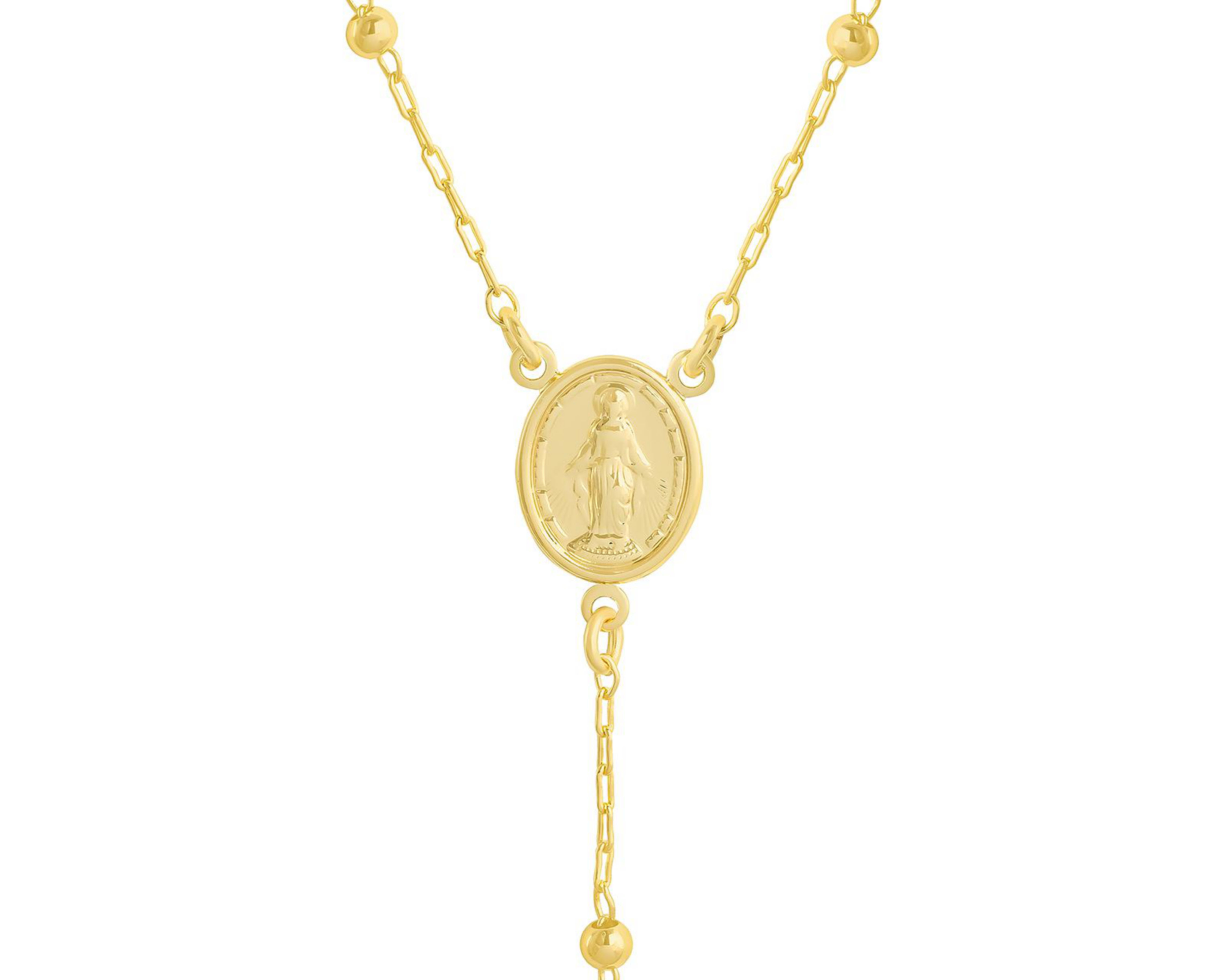 Foto 3 pulgar | Rosario Chapa de Oro 18k Plafer