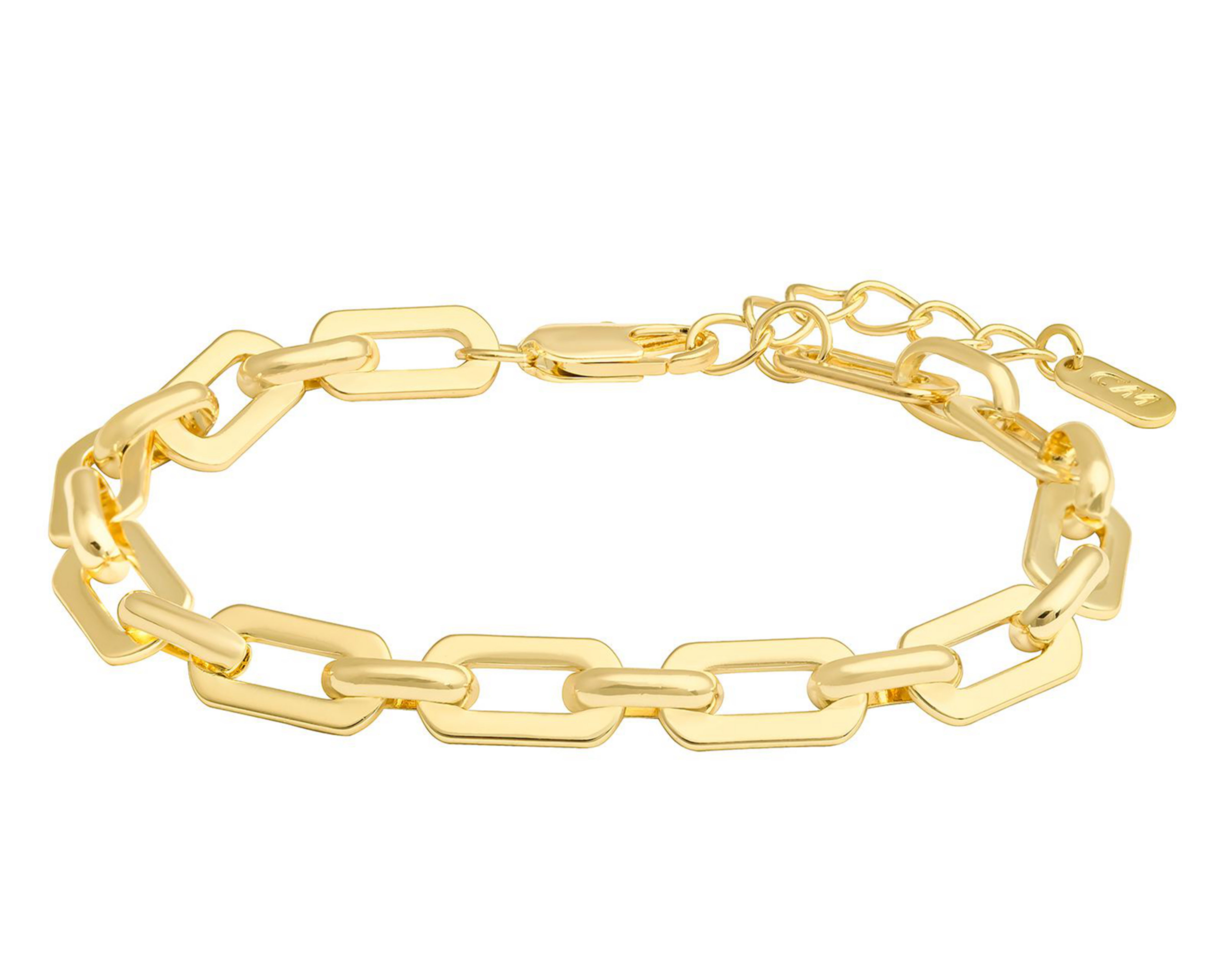 Pulsera Chapa de Oro Plafer