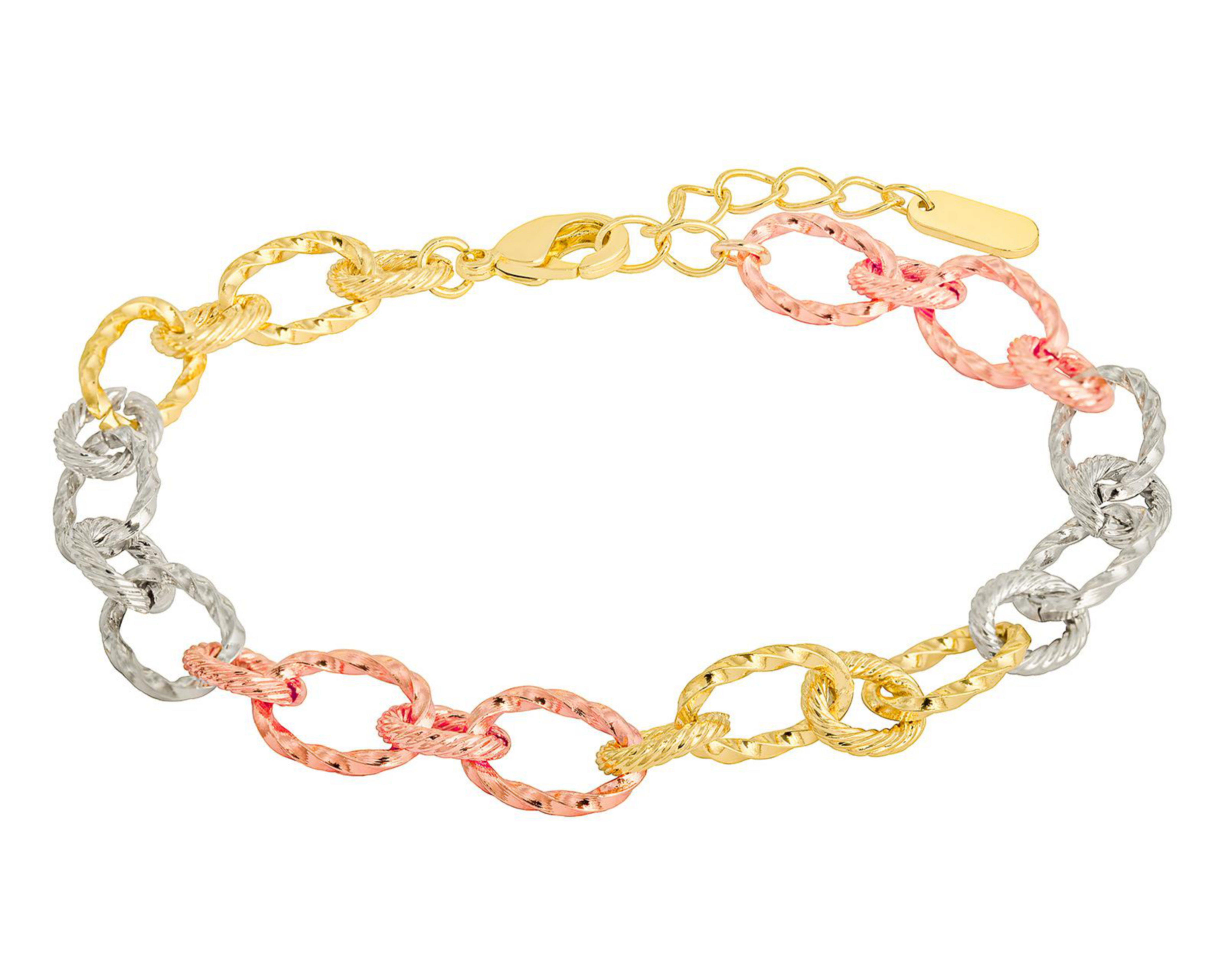 Foto 1 | Pulsera de Chapa de Oro Plafer