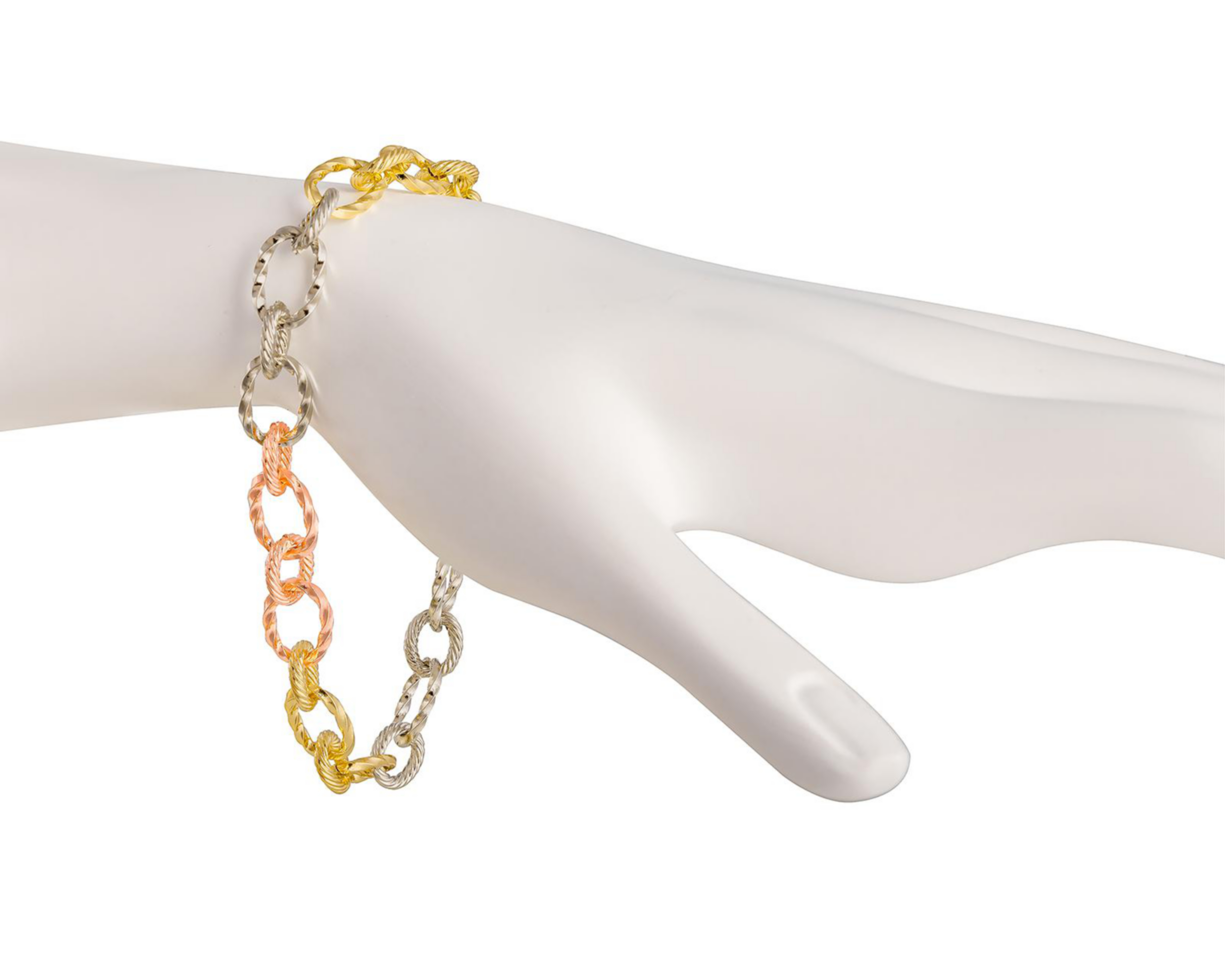 Foto 5 | Pulsera de Chapa de Oro Plafer