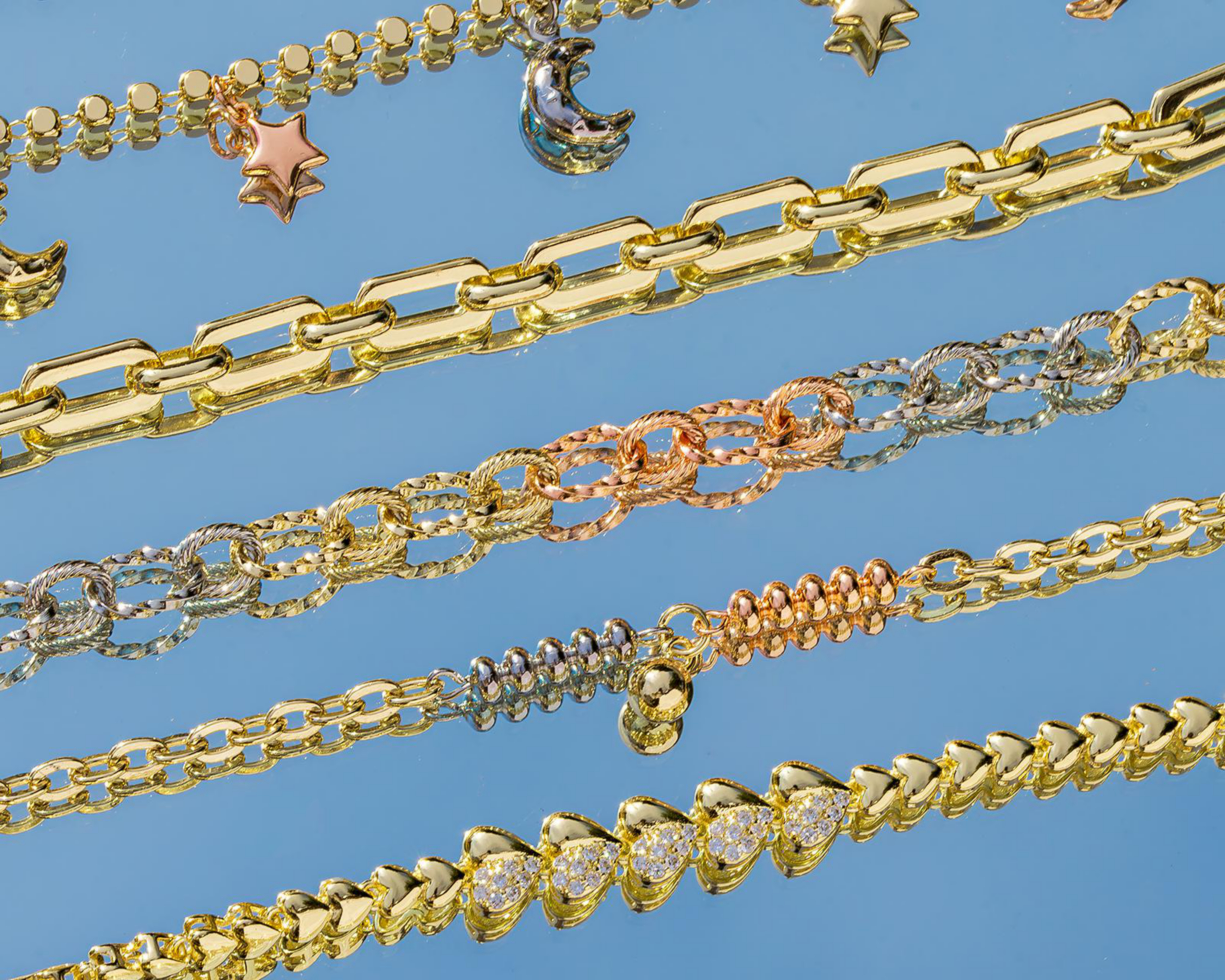 Foto 6 | Pulsera de Chapa de Oro Plafer