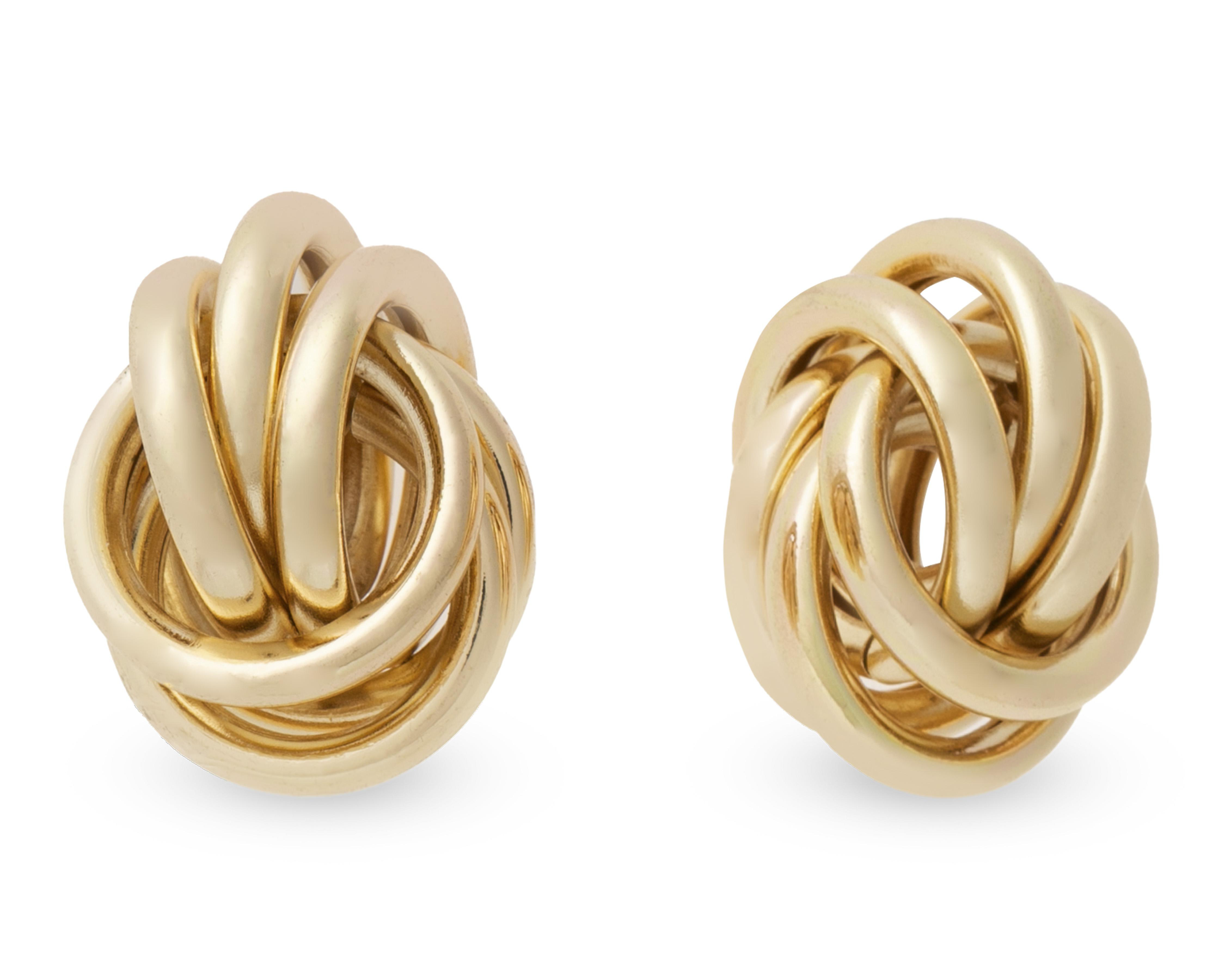 Aretes Chapa de Oro 14k Jennifer Lopez