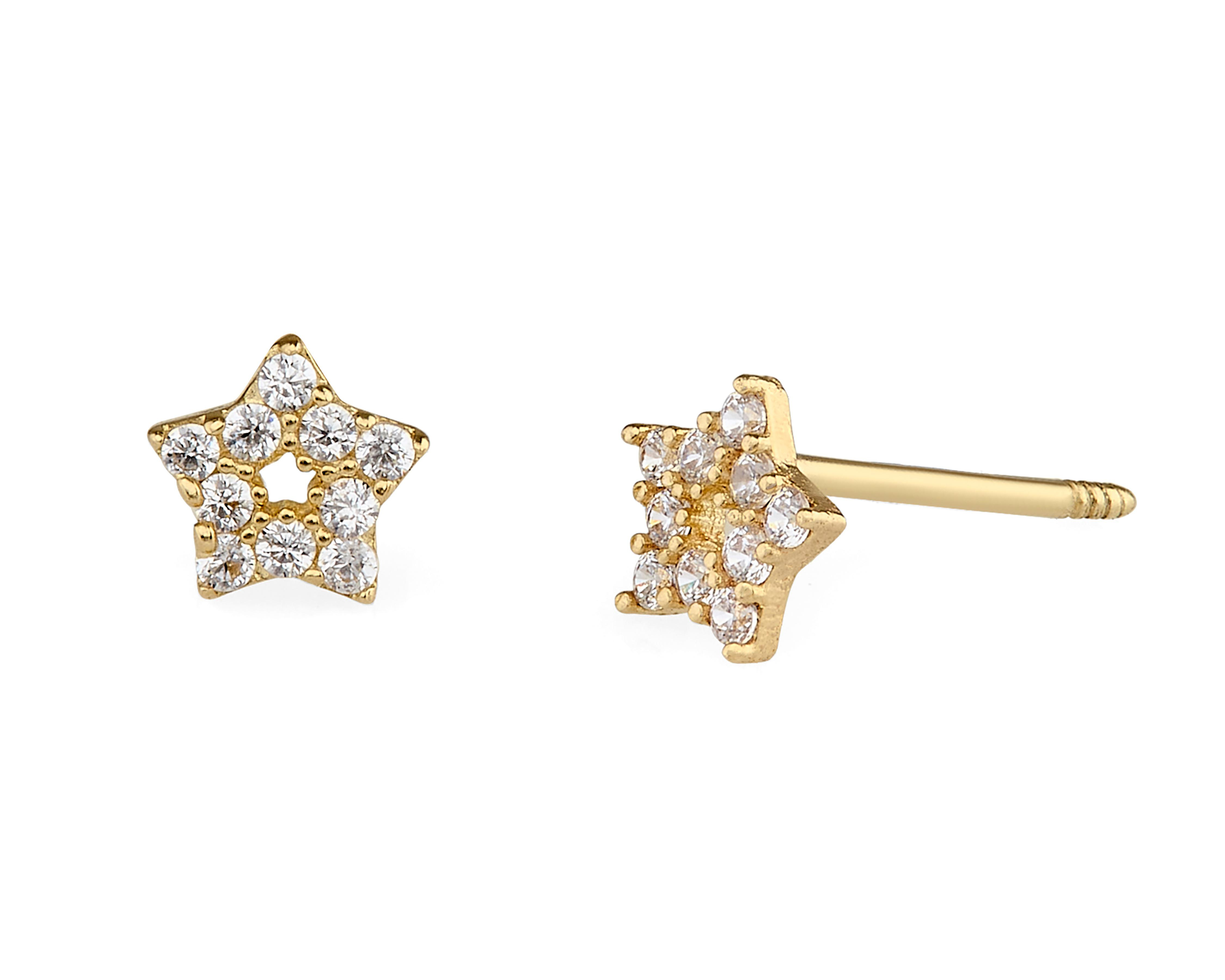 Broqueles de Oro 10K Baby Colors $719