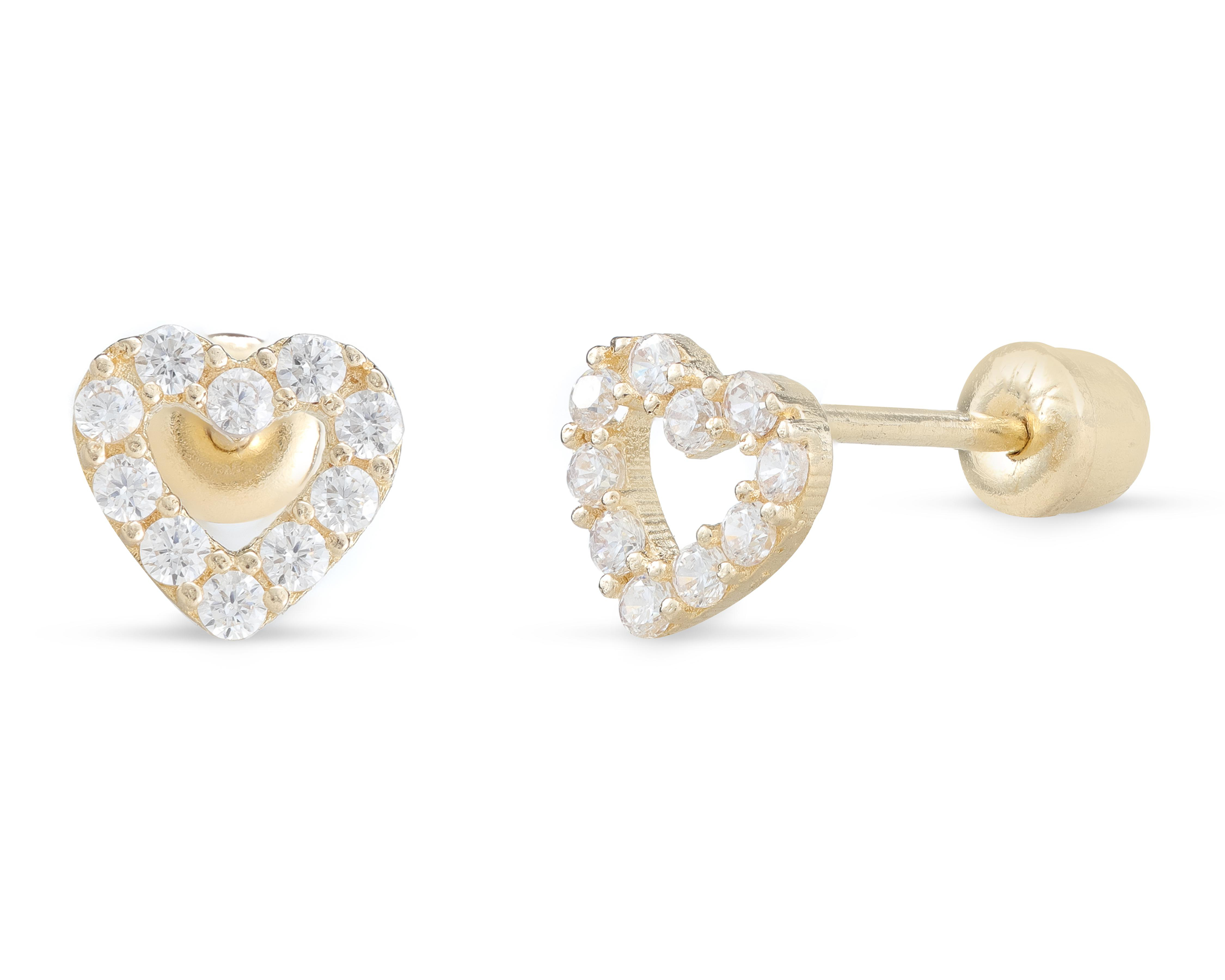 Broqueles de Oro 10K Baby Colors $689