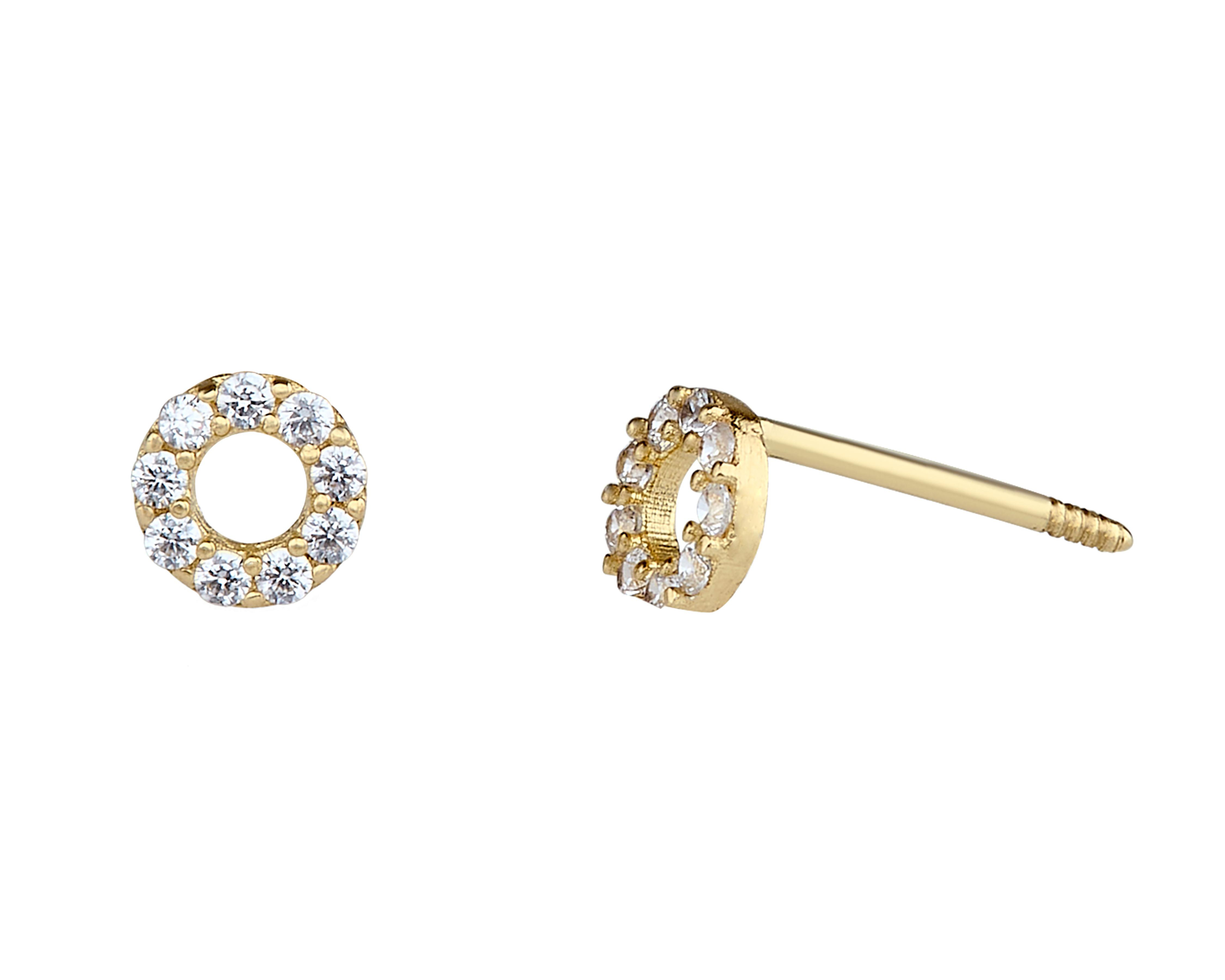 Foto 2 pulgar | Broqueles de Oro 14K Baby Colors