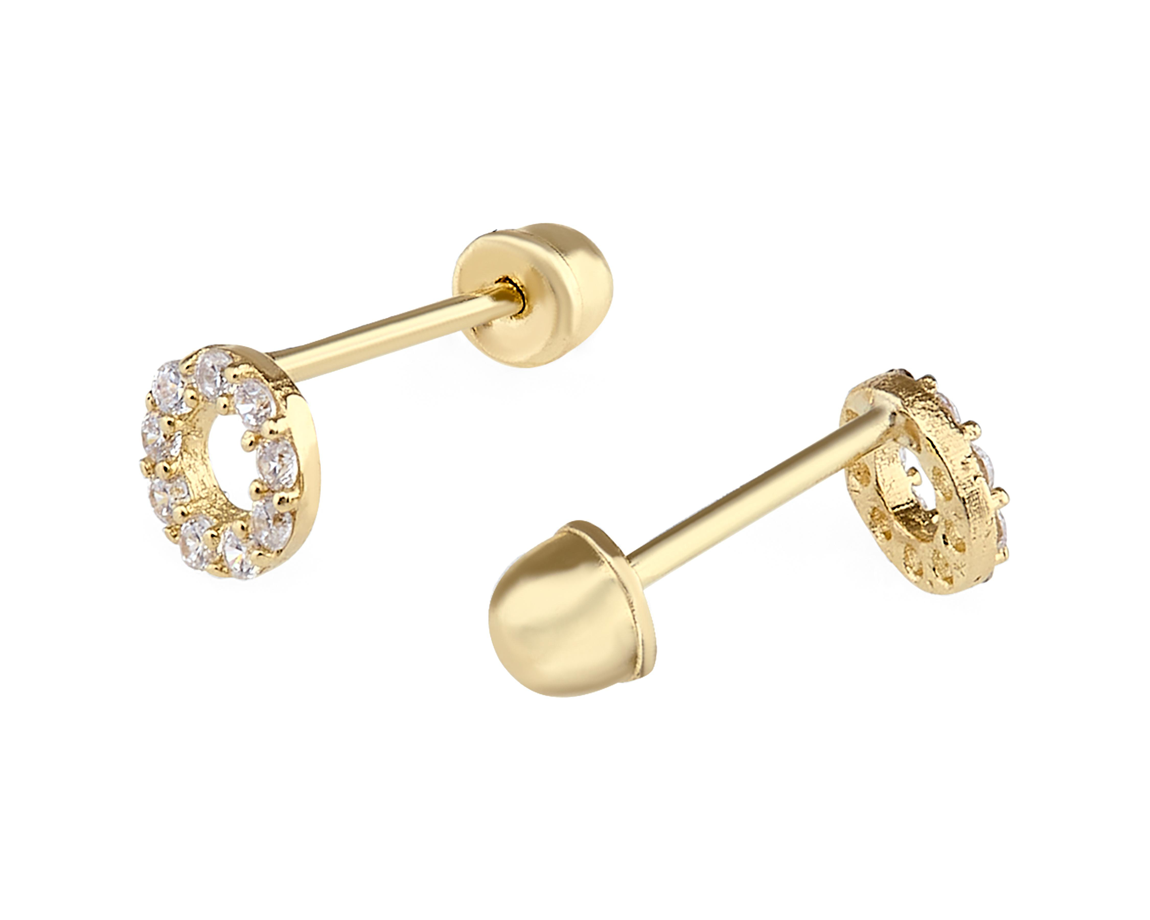Foto 3 pulgar | Broqueles de Oro 14K Baby Colors