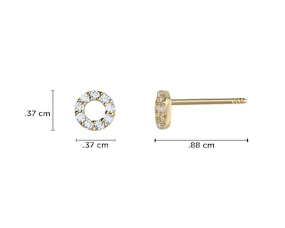 Foto 3 | Broqueles de Oro 14K Baby Colors