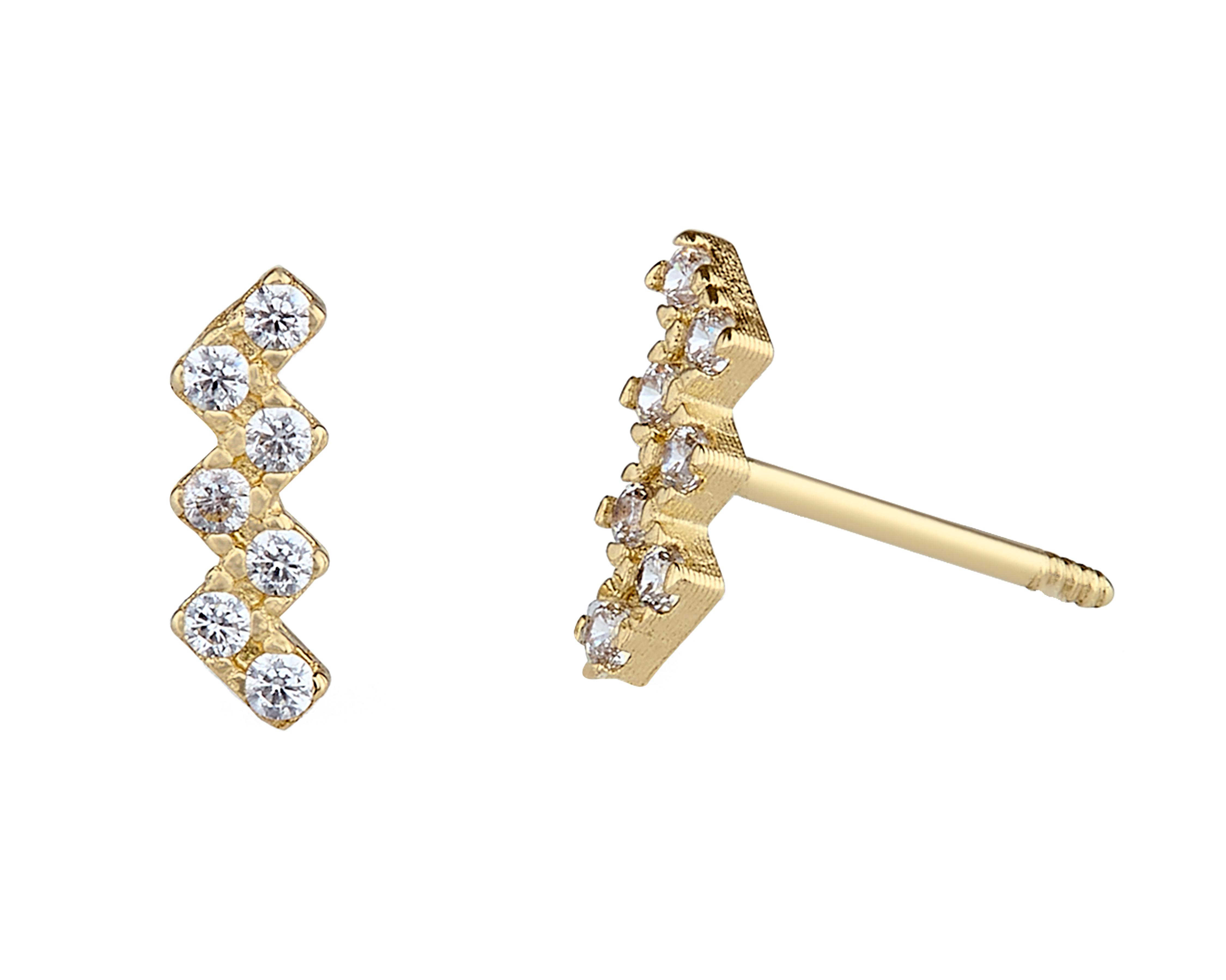 Broqueles de Oro 10k Baby Colors $669