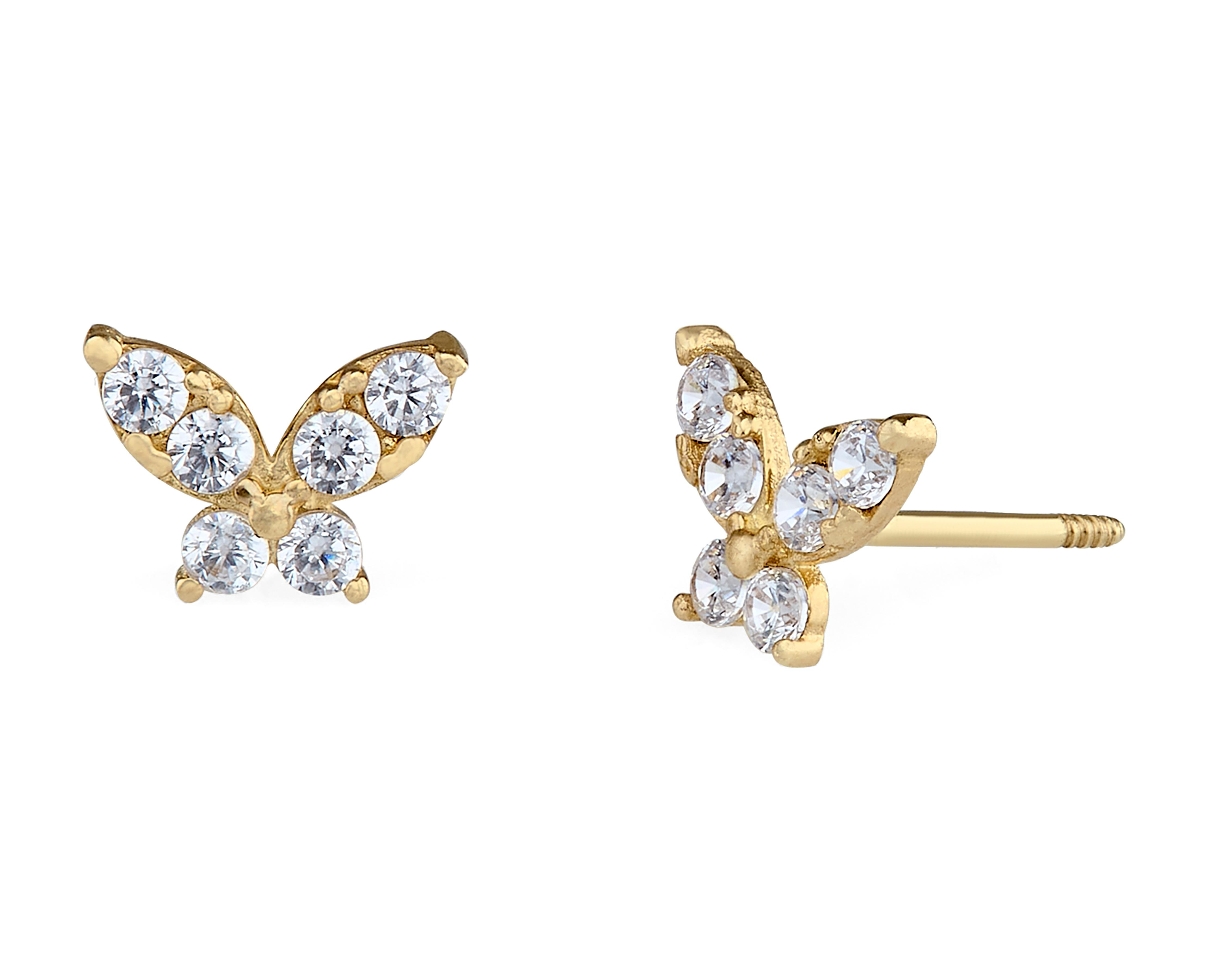 Broqueles de Oro 14K Baby Colors $1,069