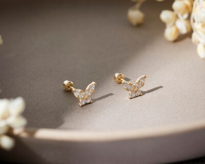 Foto 4 | Broqueles de Oro 14K Baby Colors