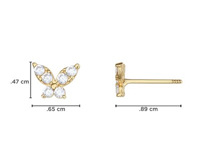 Foto 5 | Broqueles de Oro 14K Baby Colors
