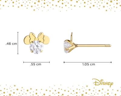 Foto 4 | Broqueles de Oro 10K Disney