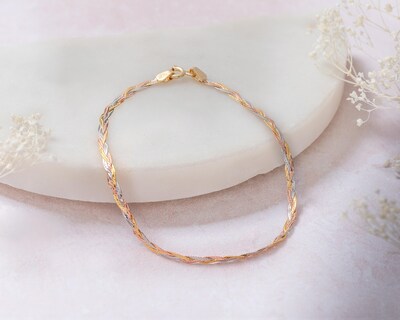 Foto 5 | Pulsera de Oro 10k Vieri