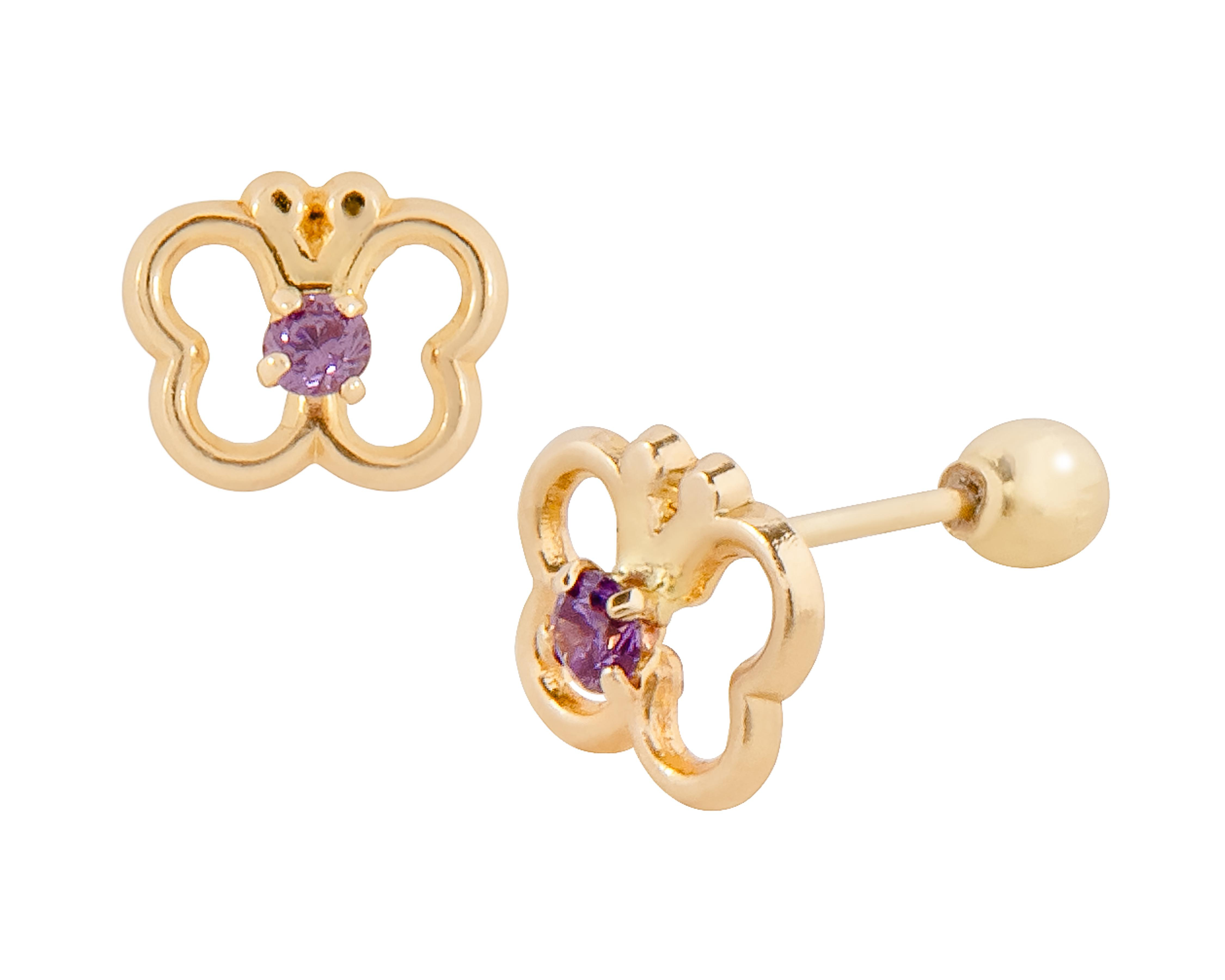 Broqueles de Oro 10K Baby Colors $729