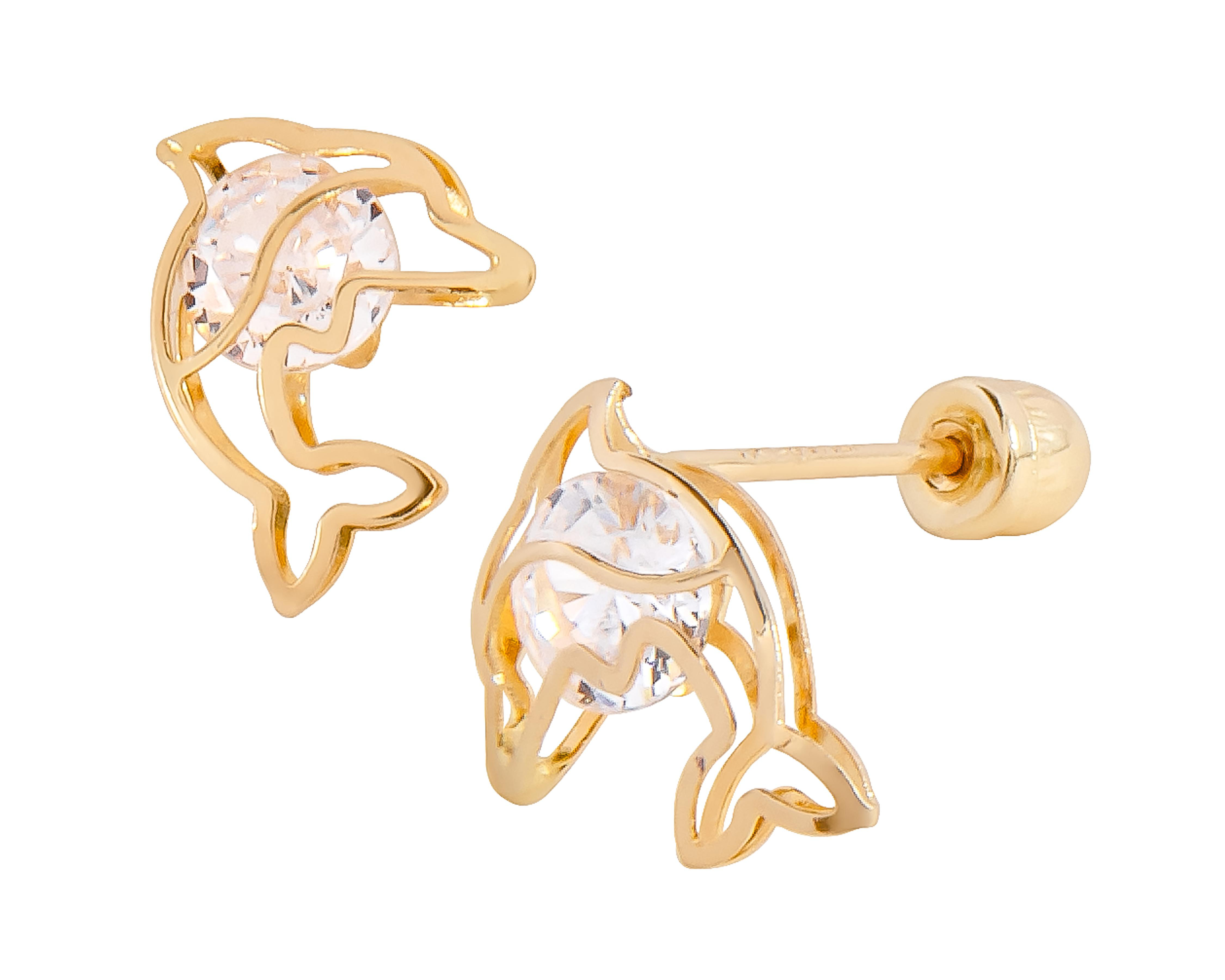 Broqueles de Oro 10K Plafer $869