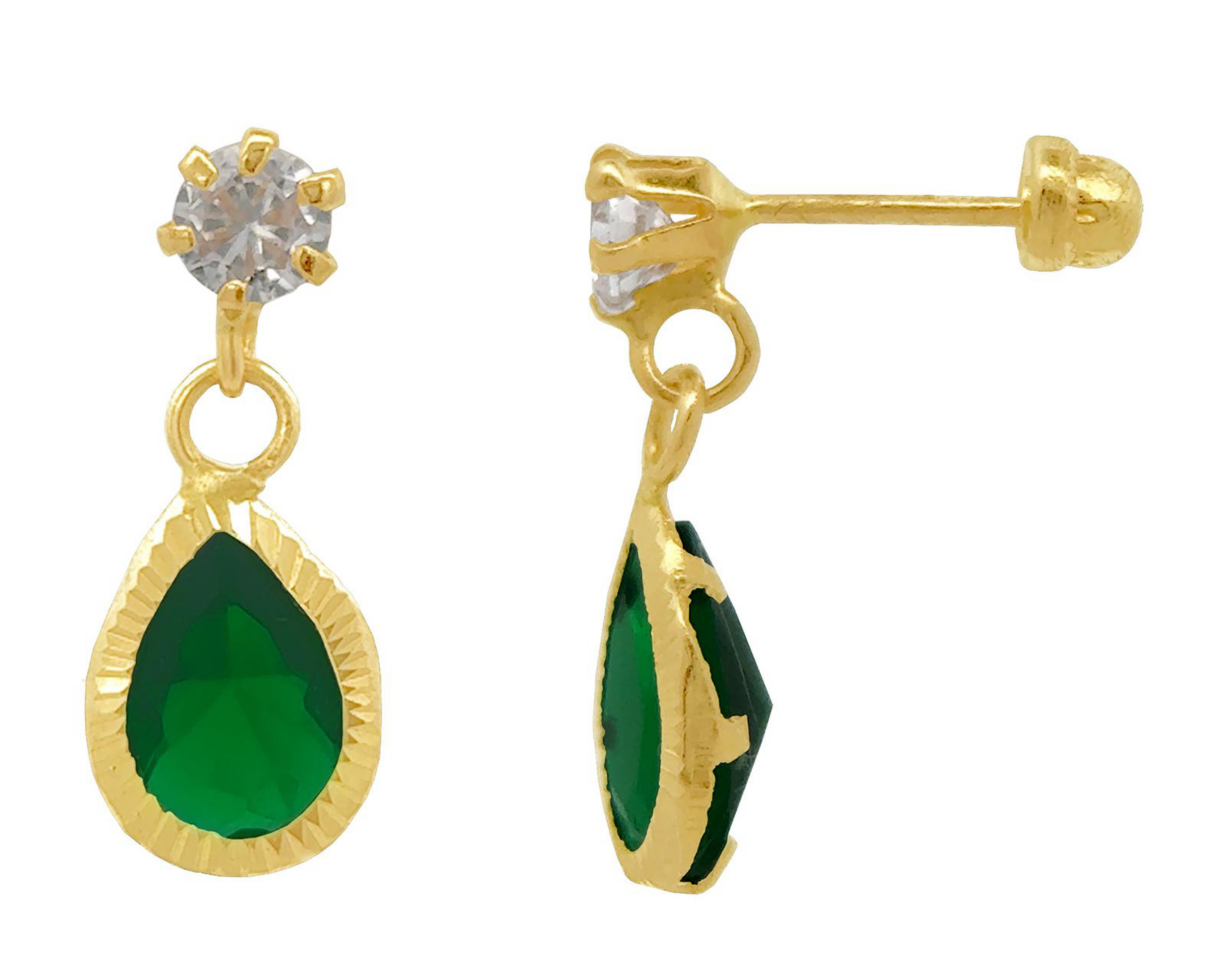 Aretes de Oro 10k Sentimientos $929