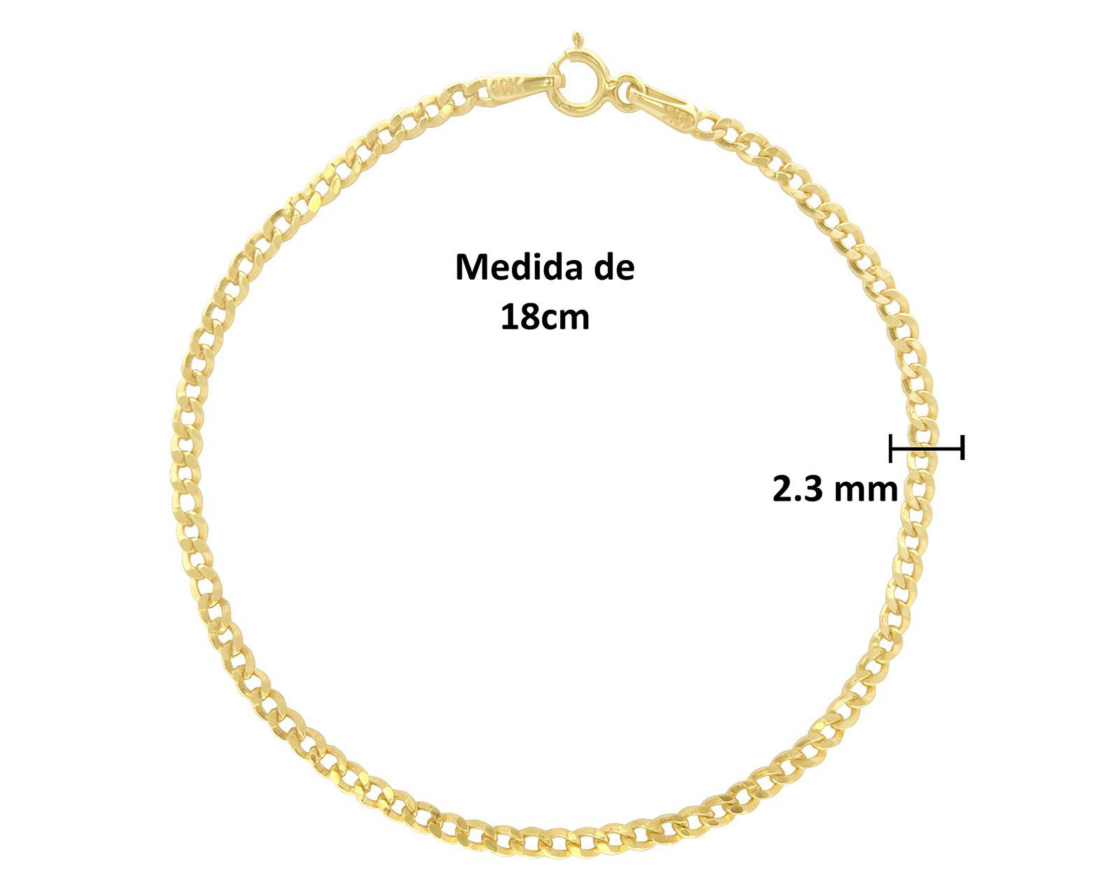 Foto 5 pulgar | Pulsera de Oro 10K Sentimientos