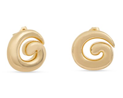 Foto 1 | Aretes de Chapa de Oro 18k Steeltime