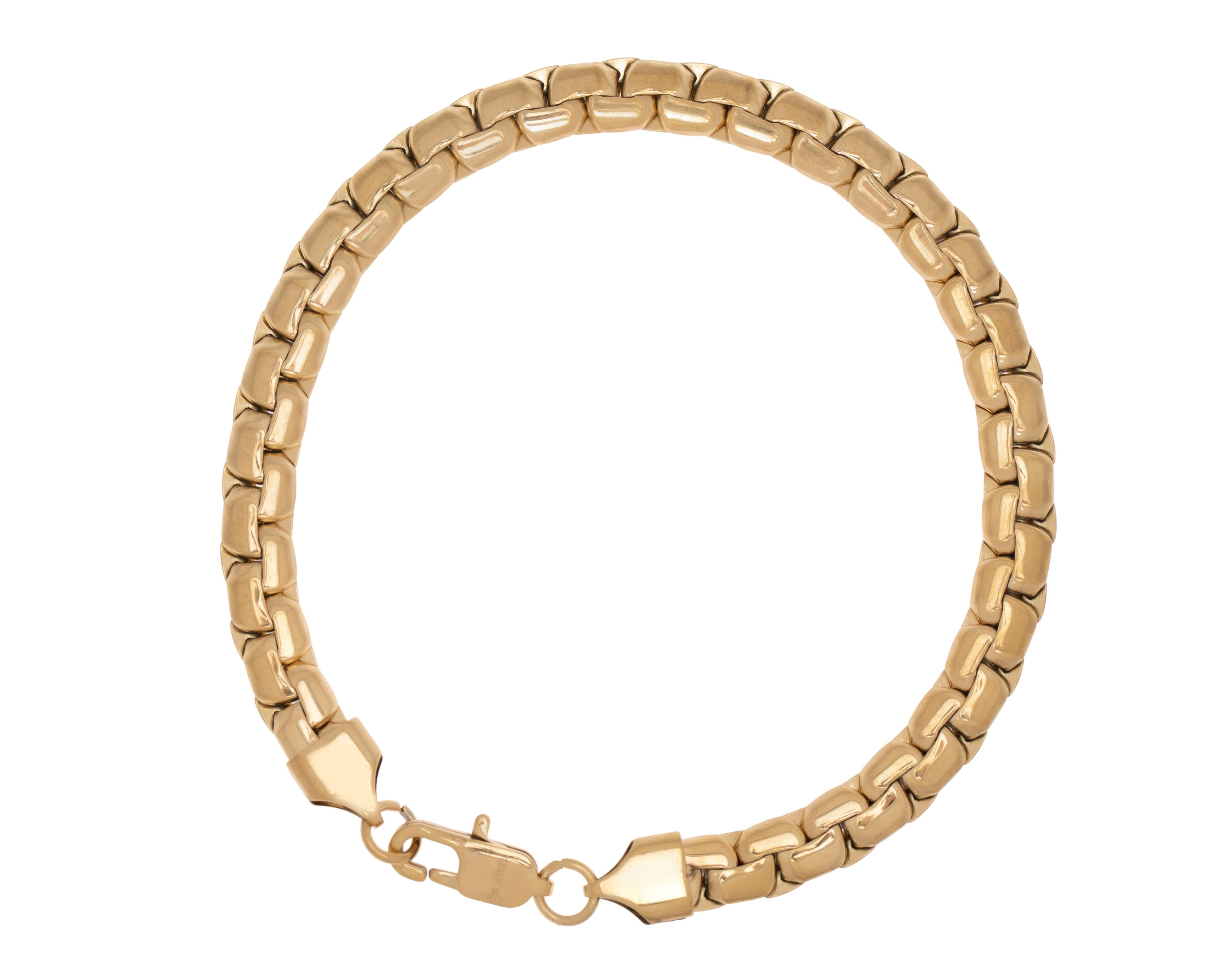 Pulsera Chapa de Oro 18k Steeltime