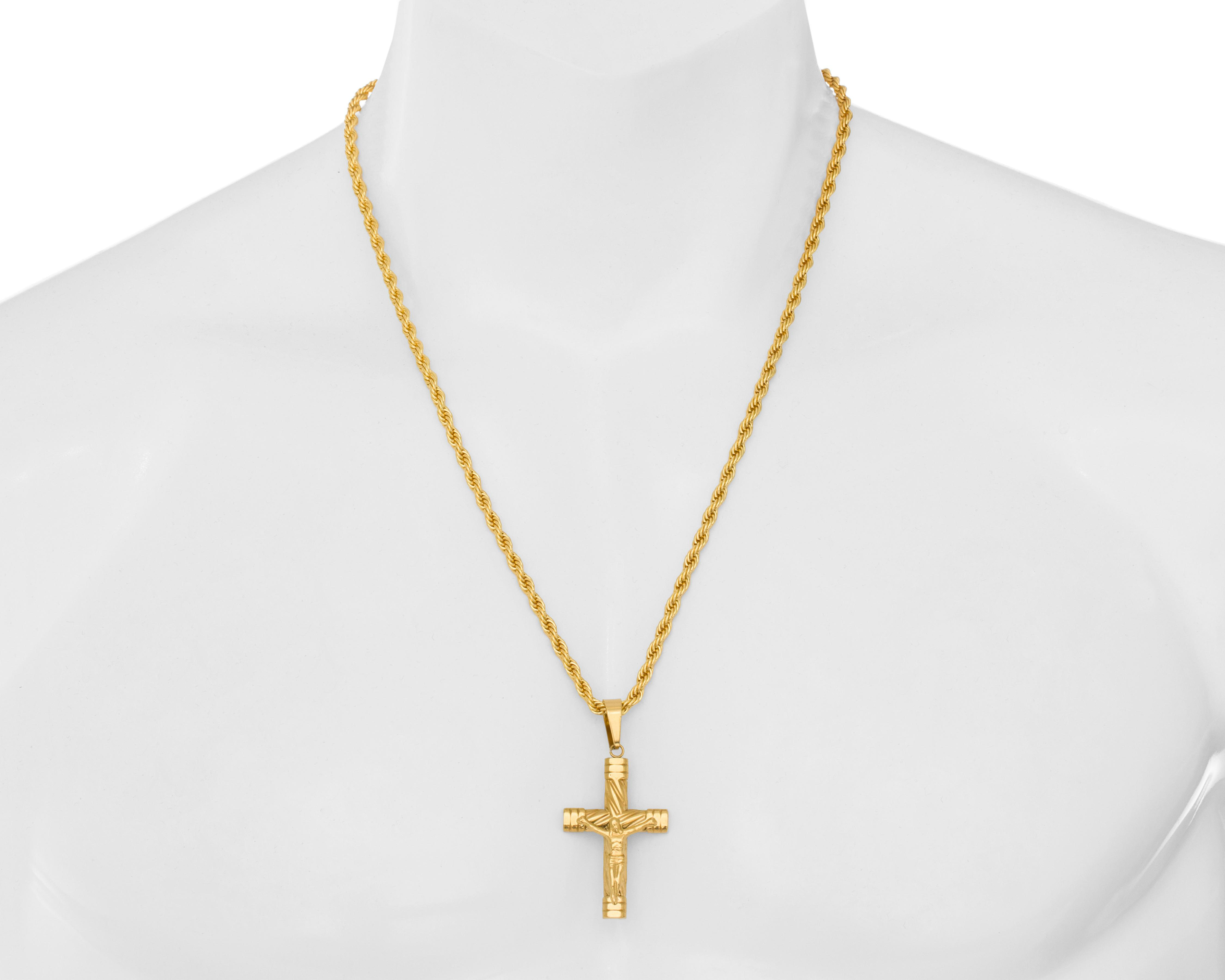 Foto 4 | Collar Chapa de Oro Steeltime