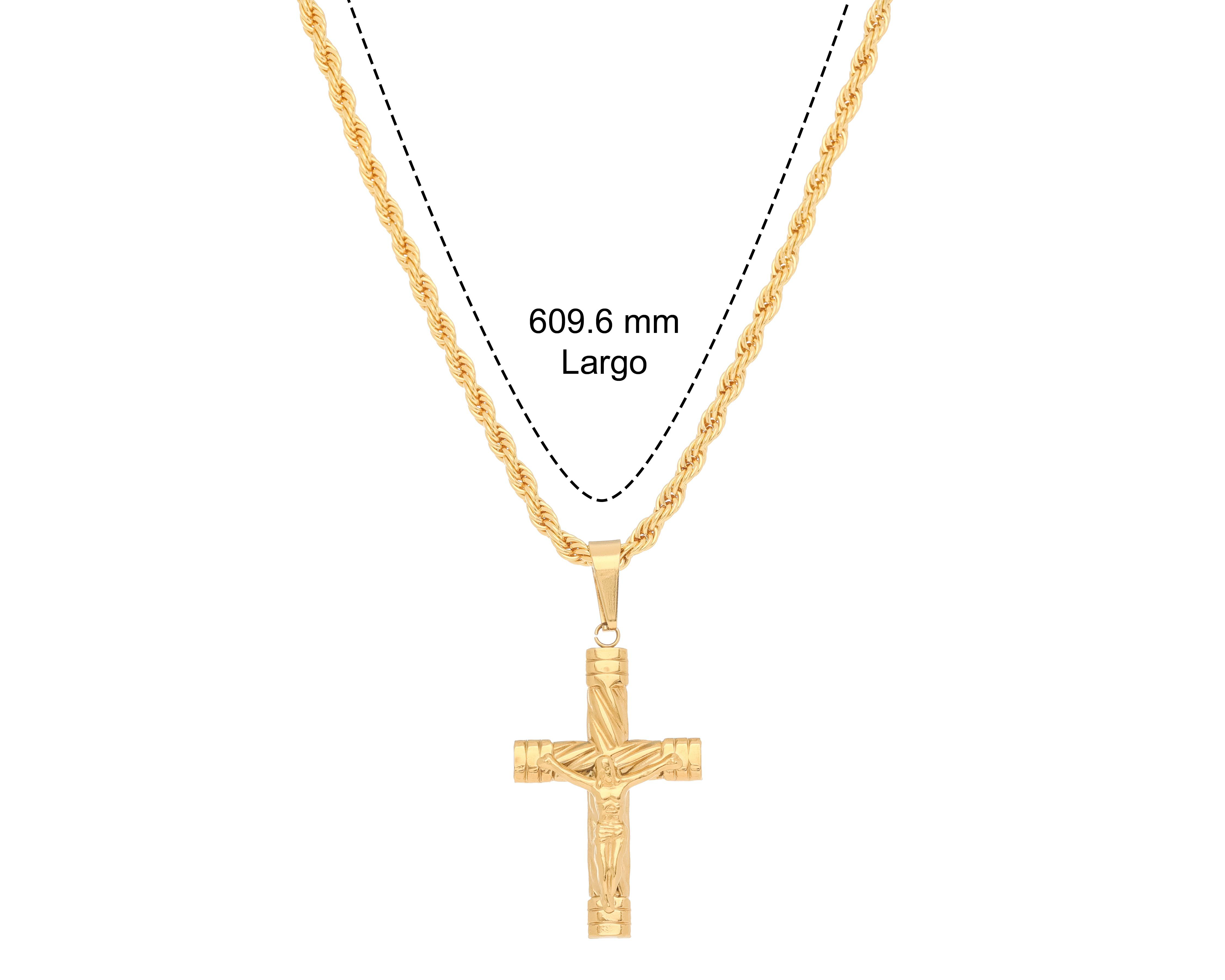 Foto 6 | Collar Chapa de Oro Steeltime