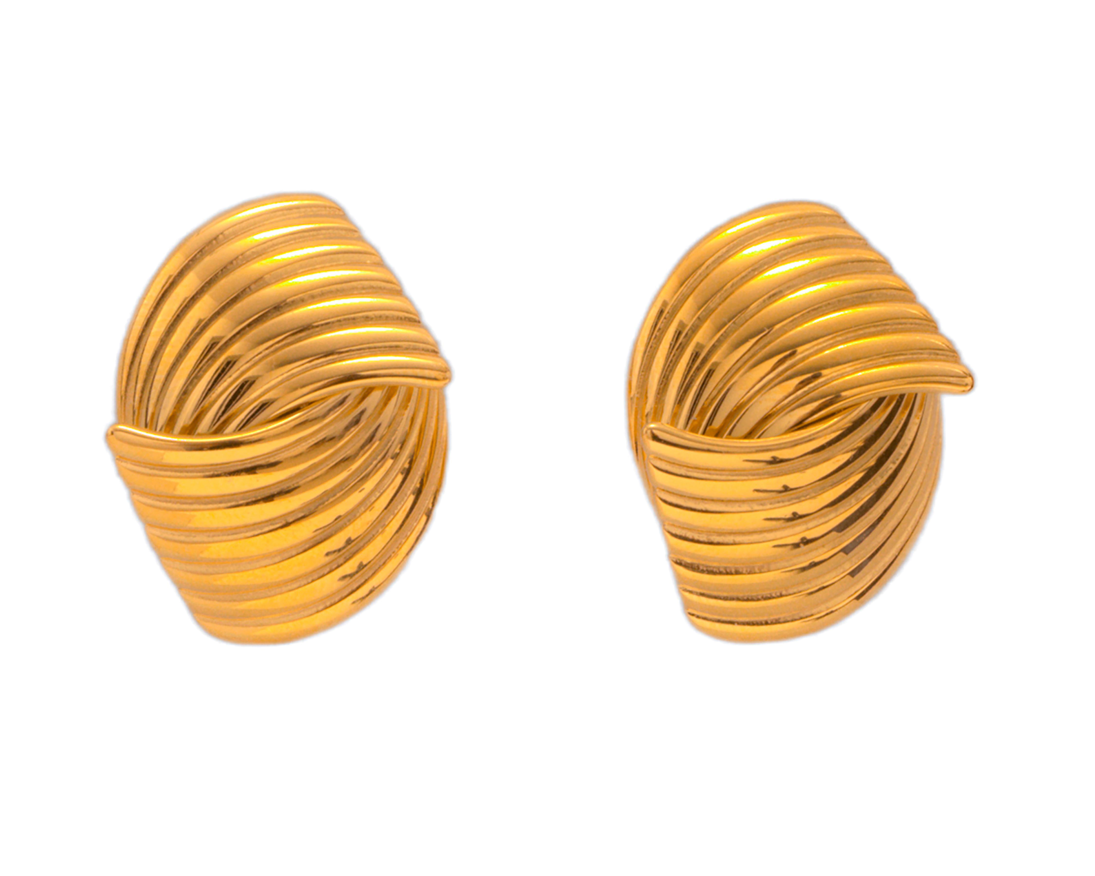 Aretes de Chapa de Oro 18K Girondela