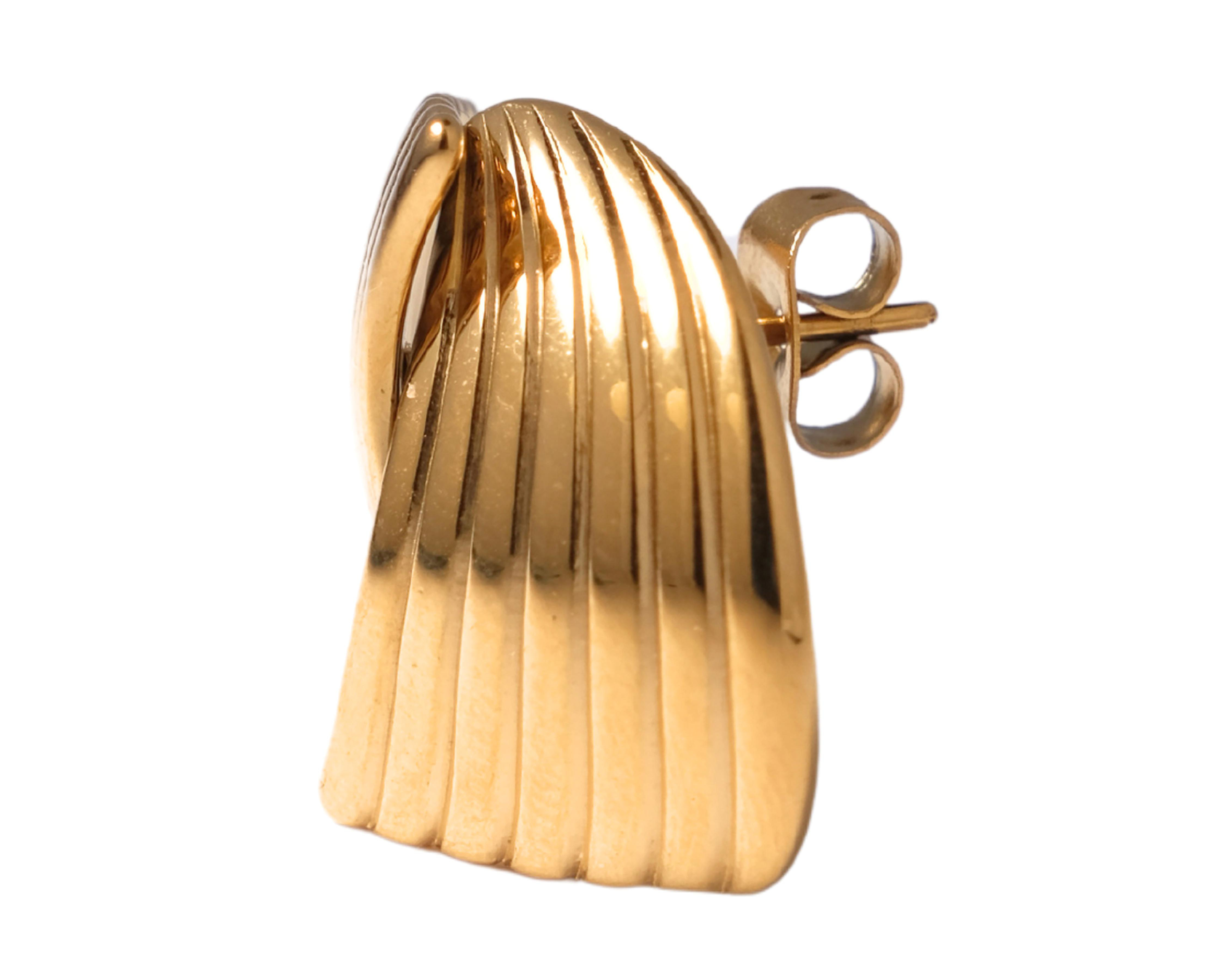 Foto 2 | Aretes de Chapa de Oro 18K Girondela