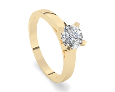 Foto 1 | Anillo De Compromiso de Oro 14K Talla 8-8.5
