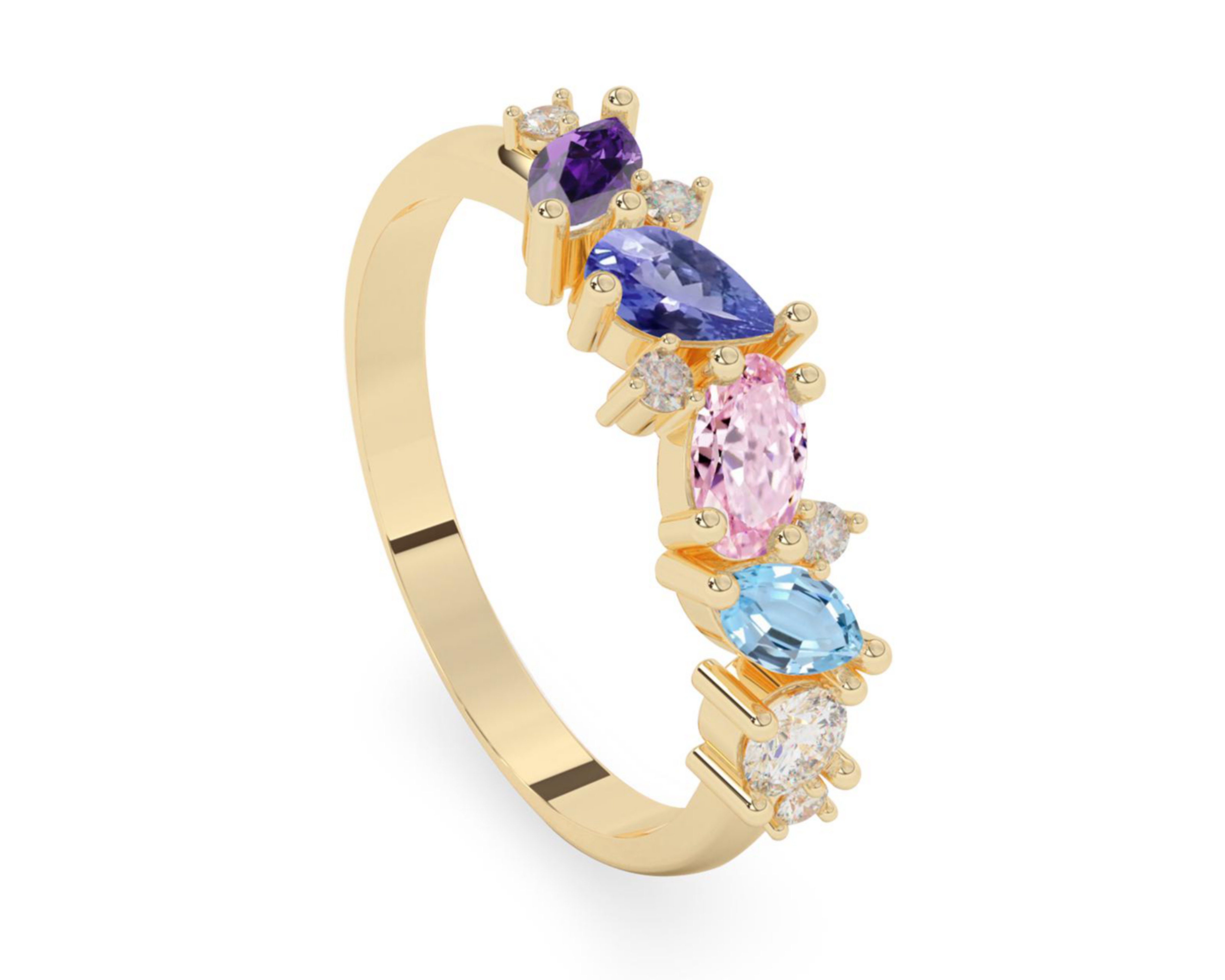 Anillo de Oro 10K Divkuo Talla 8-8.5 $3,189