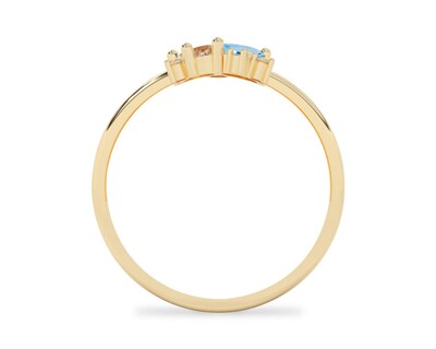 Foto 3 | Anillo de Oro 10k Sentimientos Talla 7 - 7.5