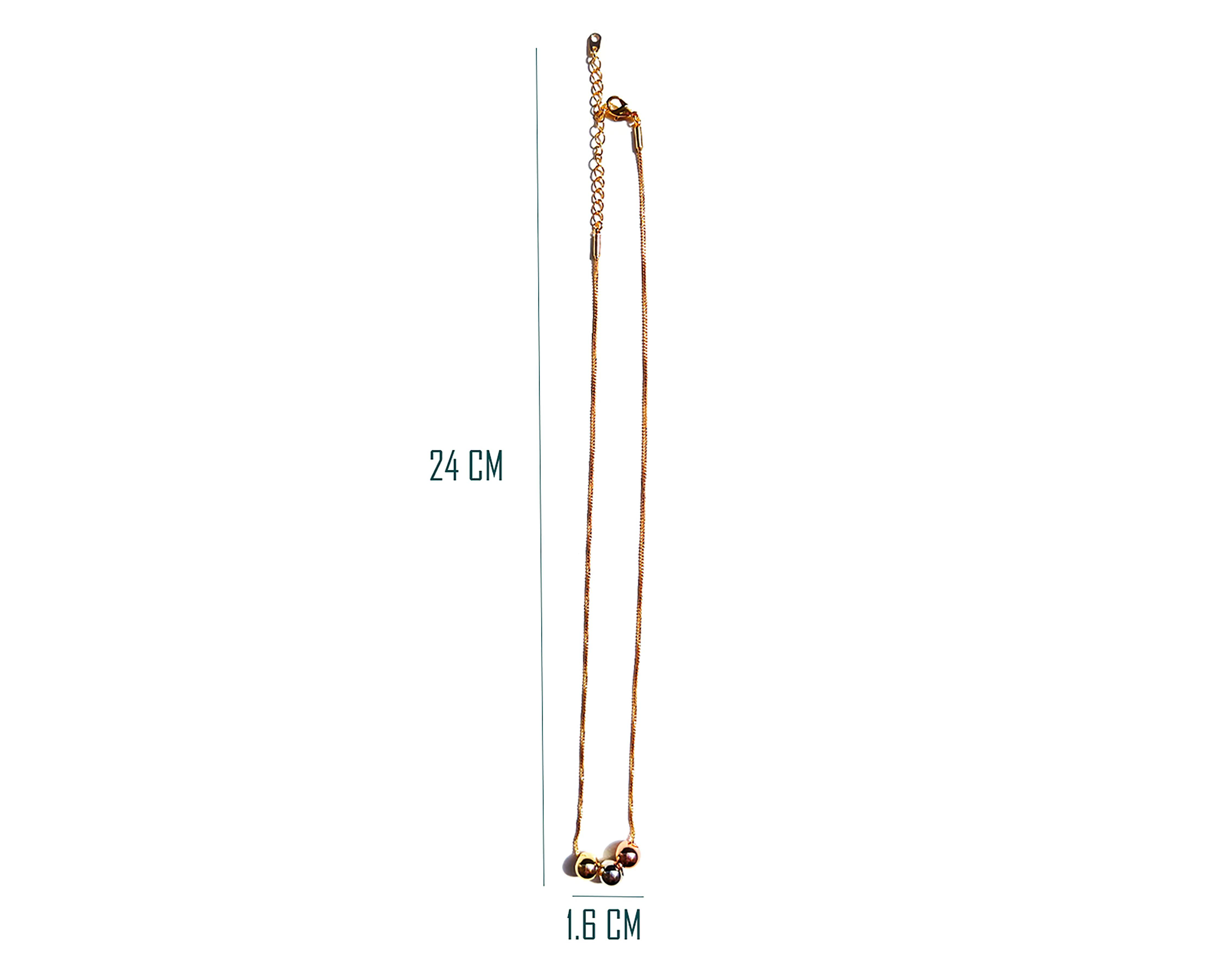Foto 5 | Collar de Chapa de Oro 18K Girondela