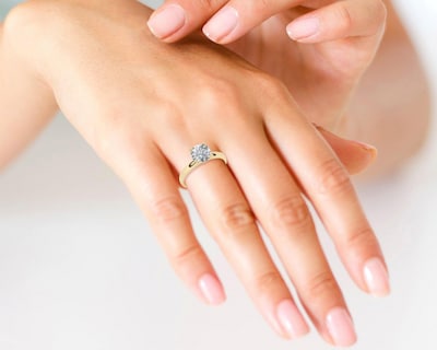 Foto 5 | Anillo De Compromiso de Oro 10K Talla 9-9.5