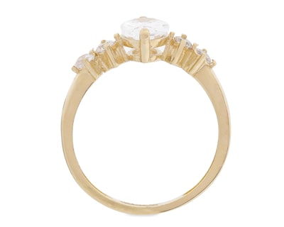 Foto 3 | Anillo De Compromiso de Oro 10K Talla 8-8.5