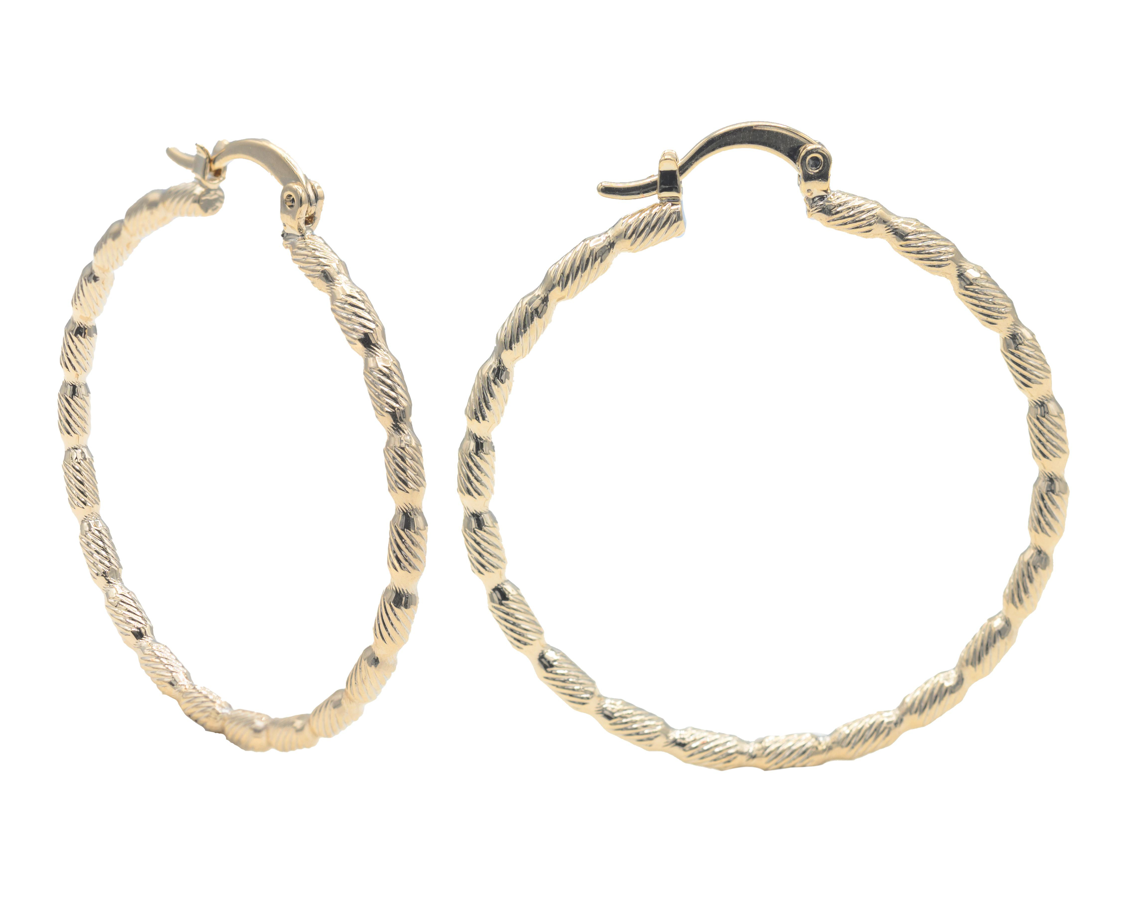 Aretes de Chapa de Oro 18K Petra