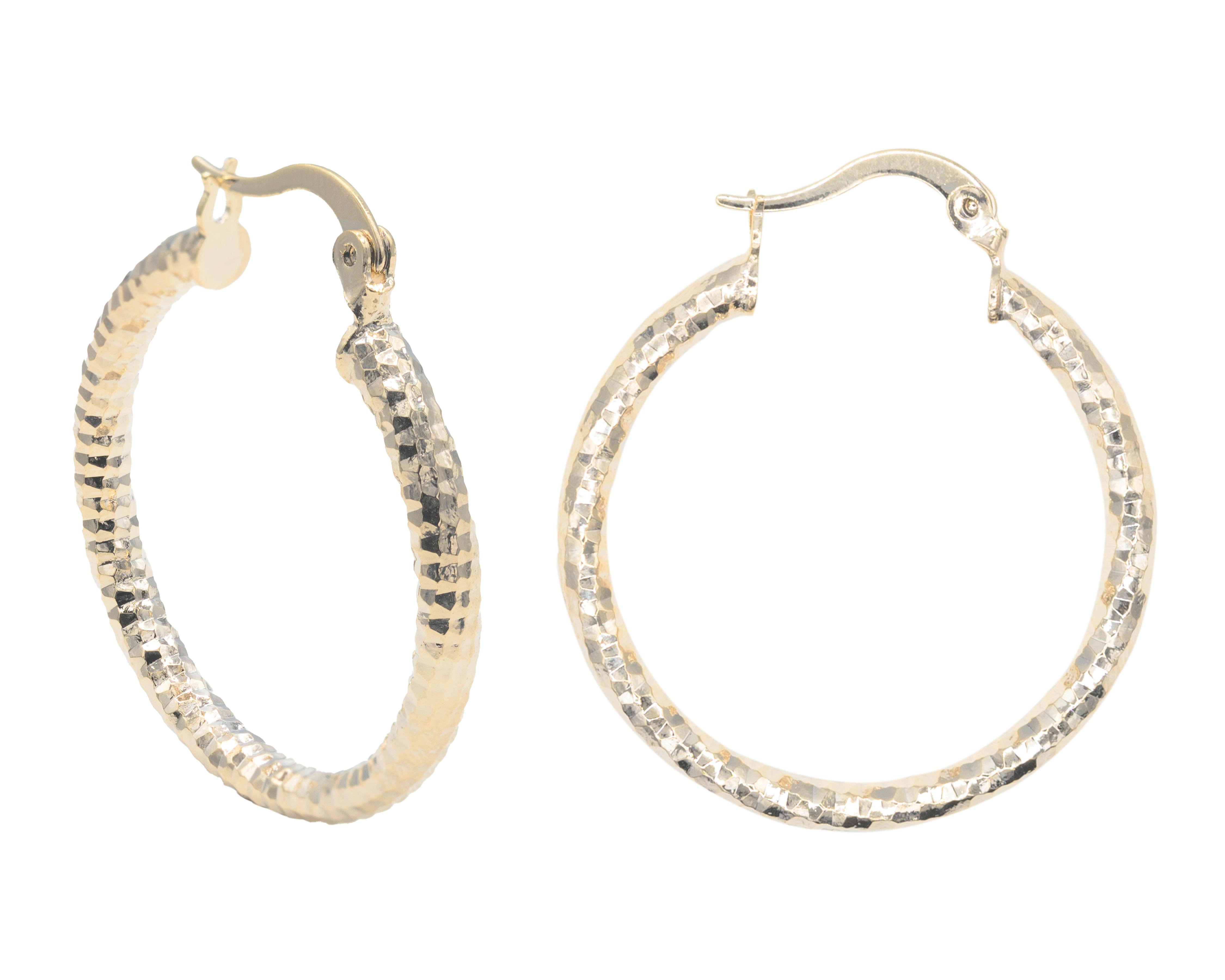 Aretes de Chapa de Oro 18K Petra