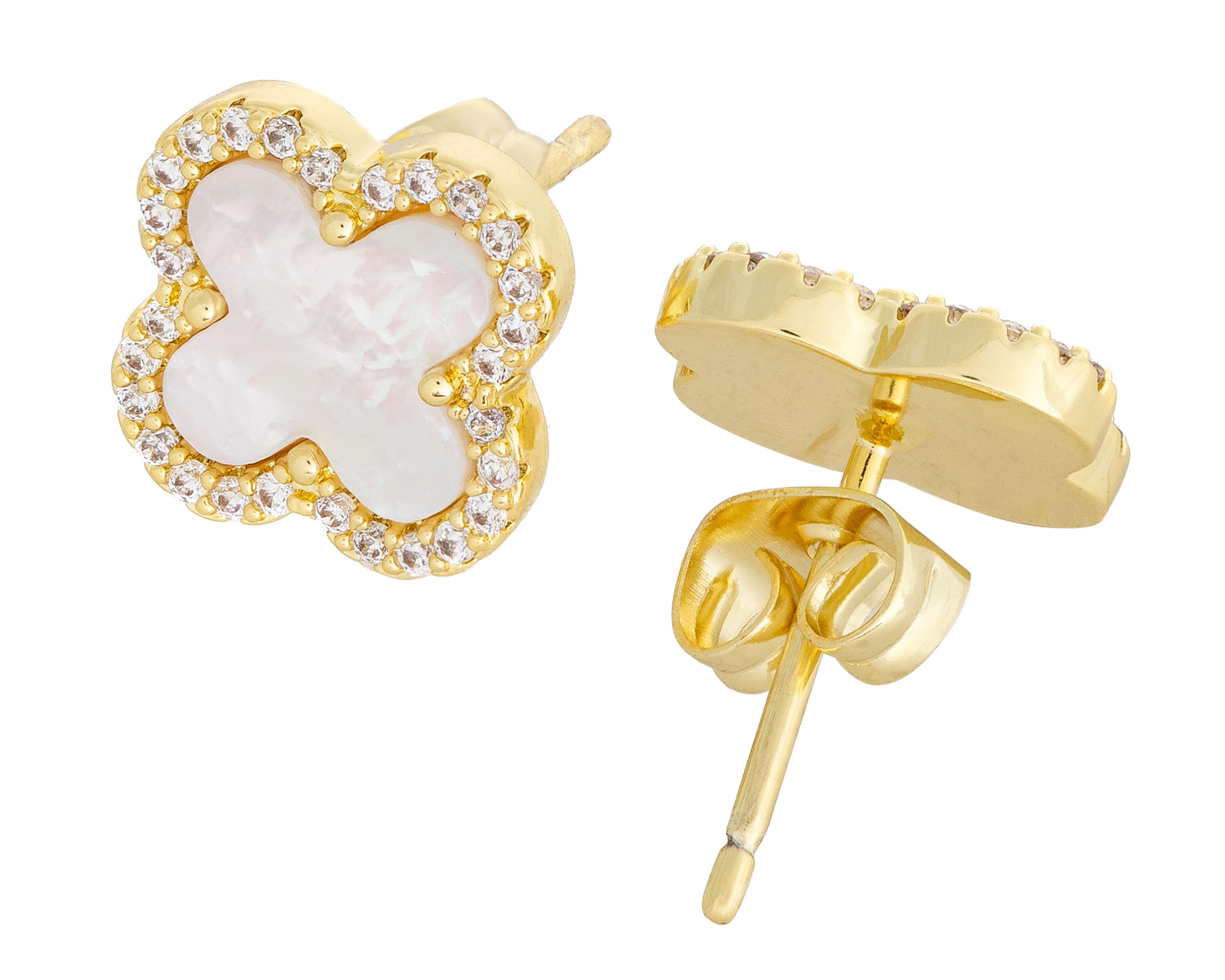 Foto 2 | Aretes de Chapa de Oro 14k By Adina Eden