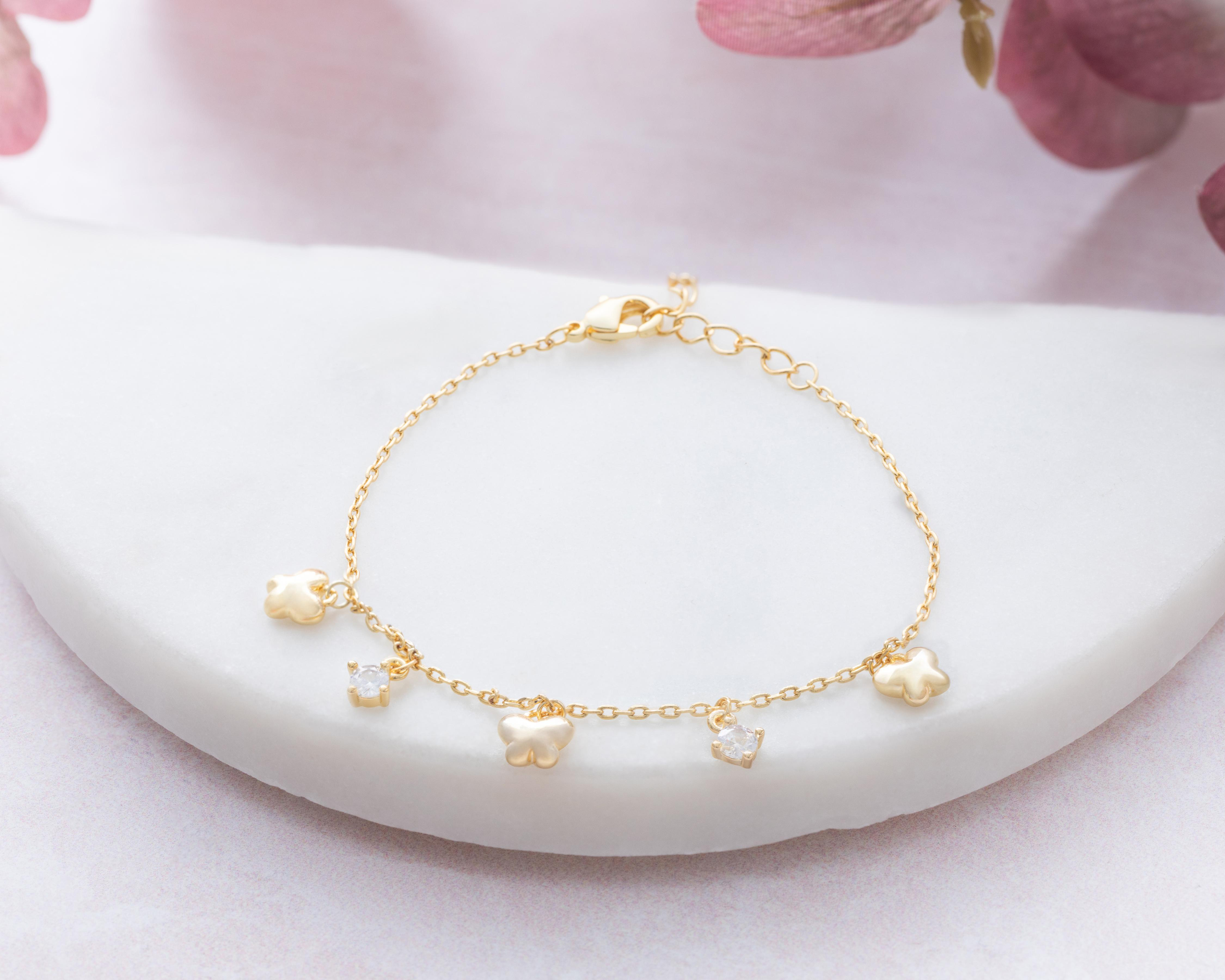 Foto 5 pulgar | Pulsera de Chapa de Oro 14K By Adina Eden